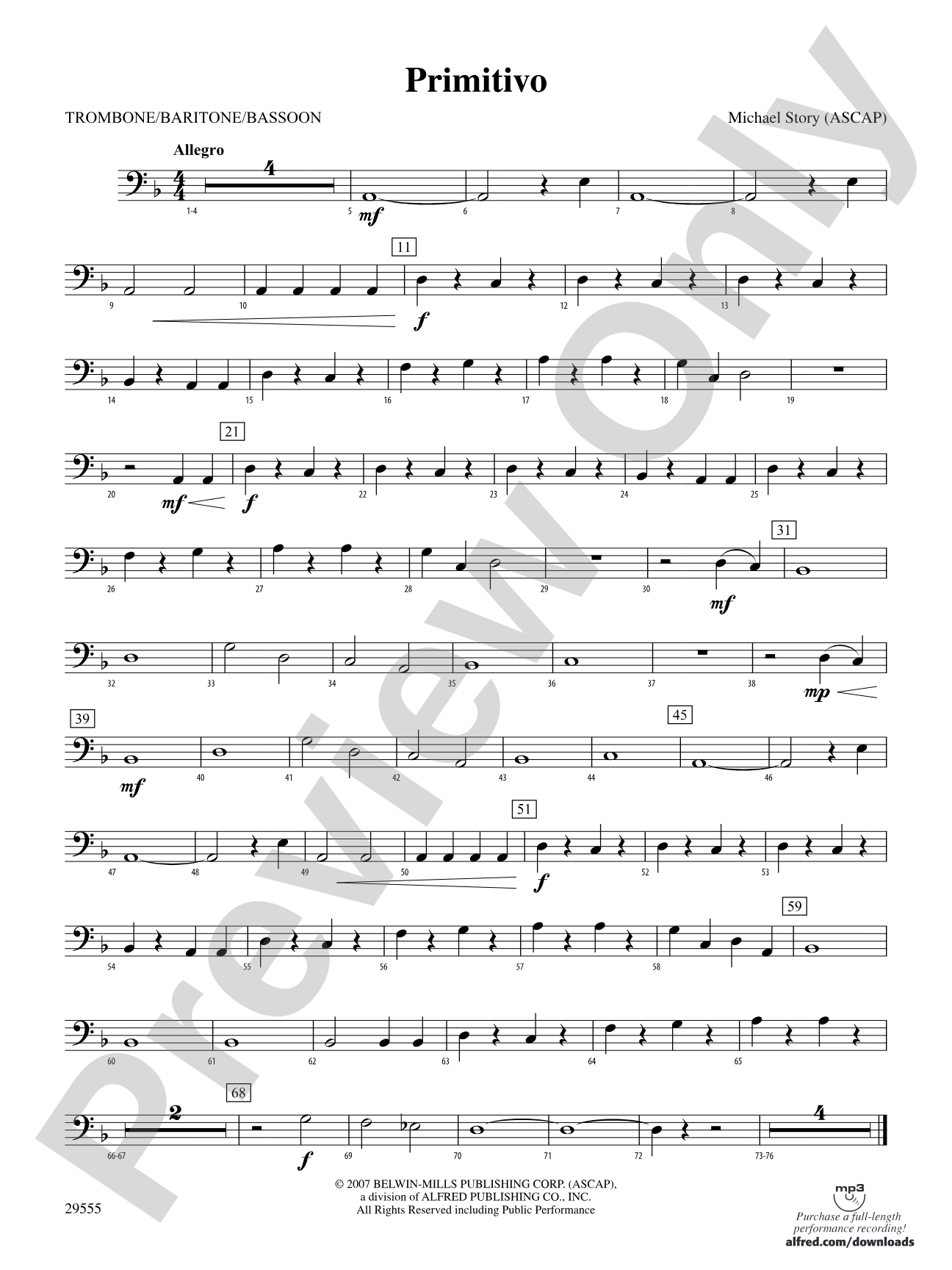 Primitivo: 1st Trombone