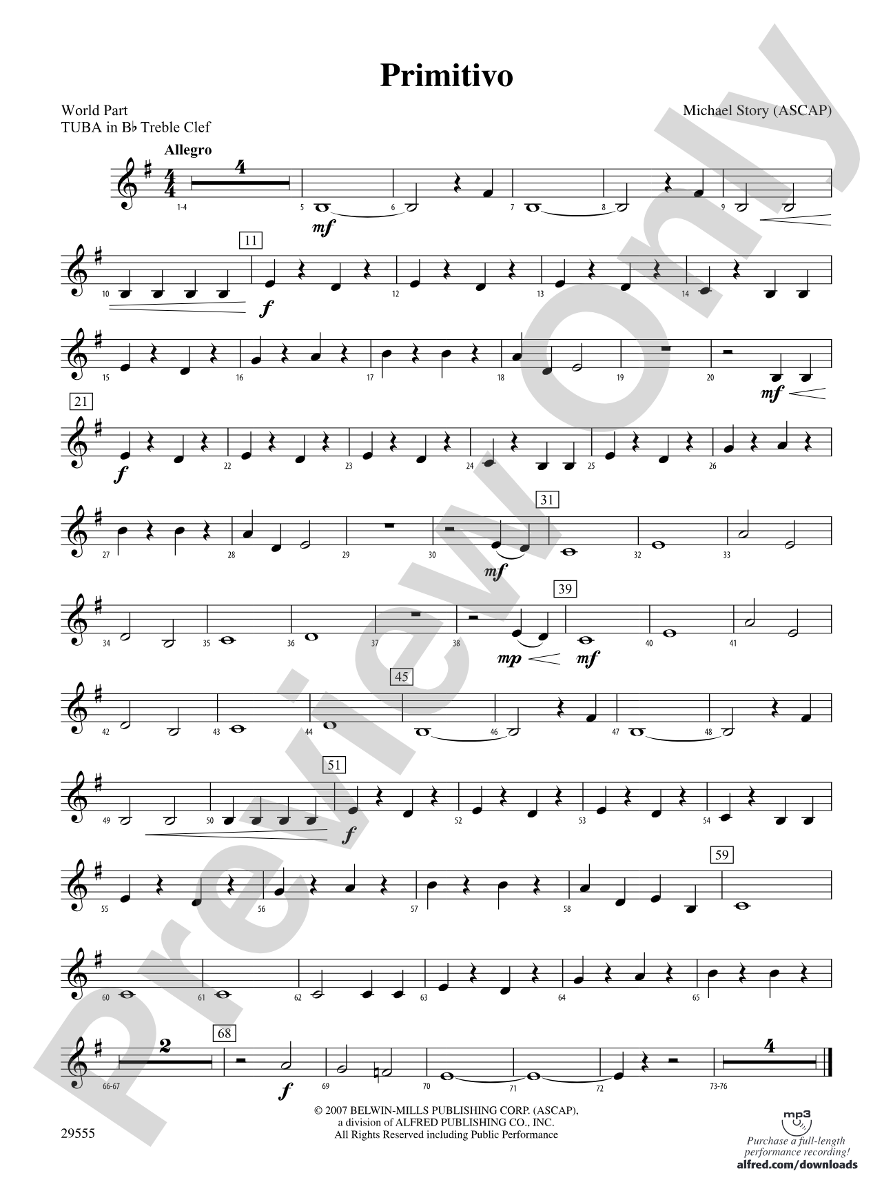 Primitivo: (wp) B-flat Tuba T.C.