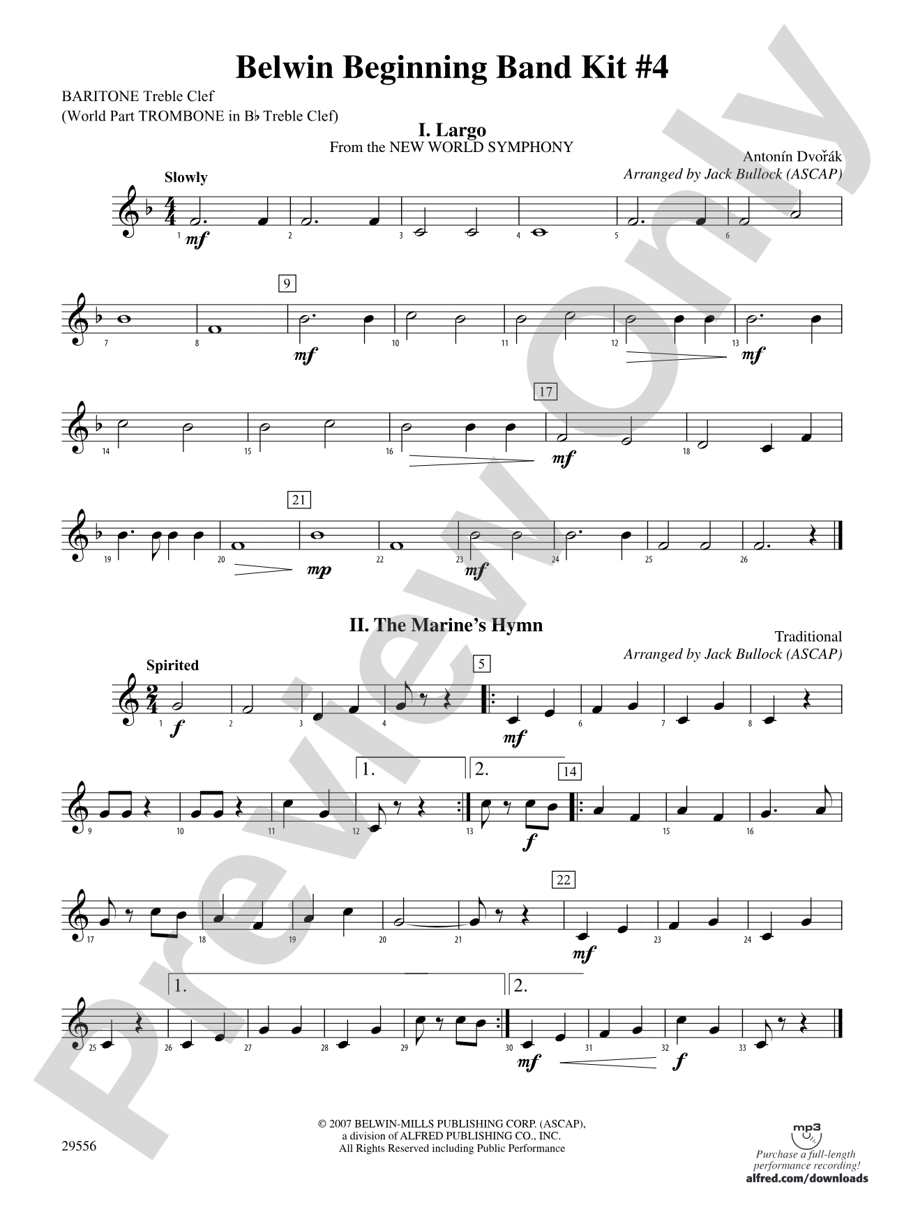 Belwin Beginning Band Kit #4: Baritone T.C.