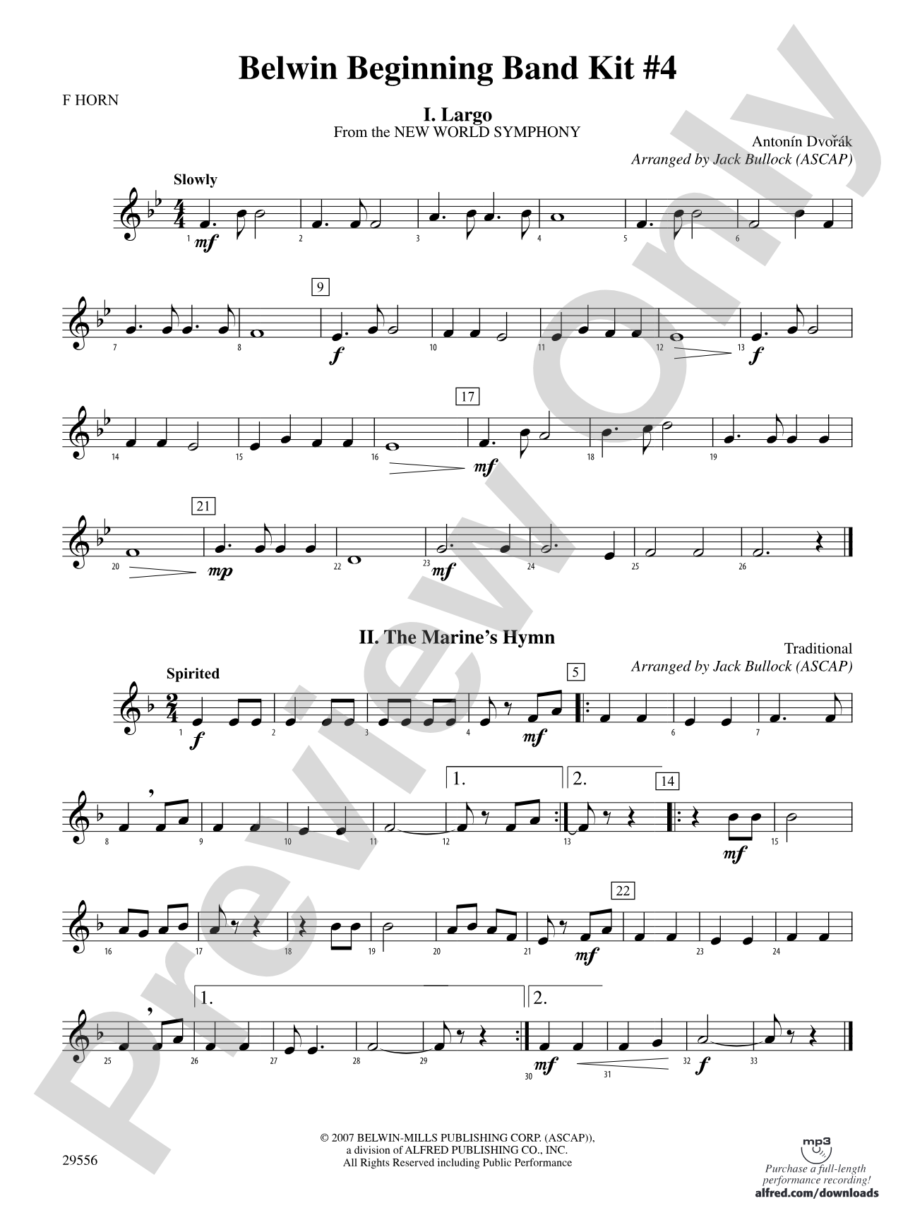 Belwin Beginning Band Kit #4: 1st F Horn