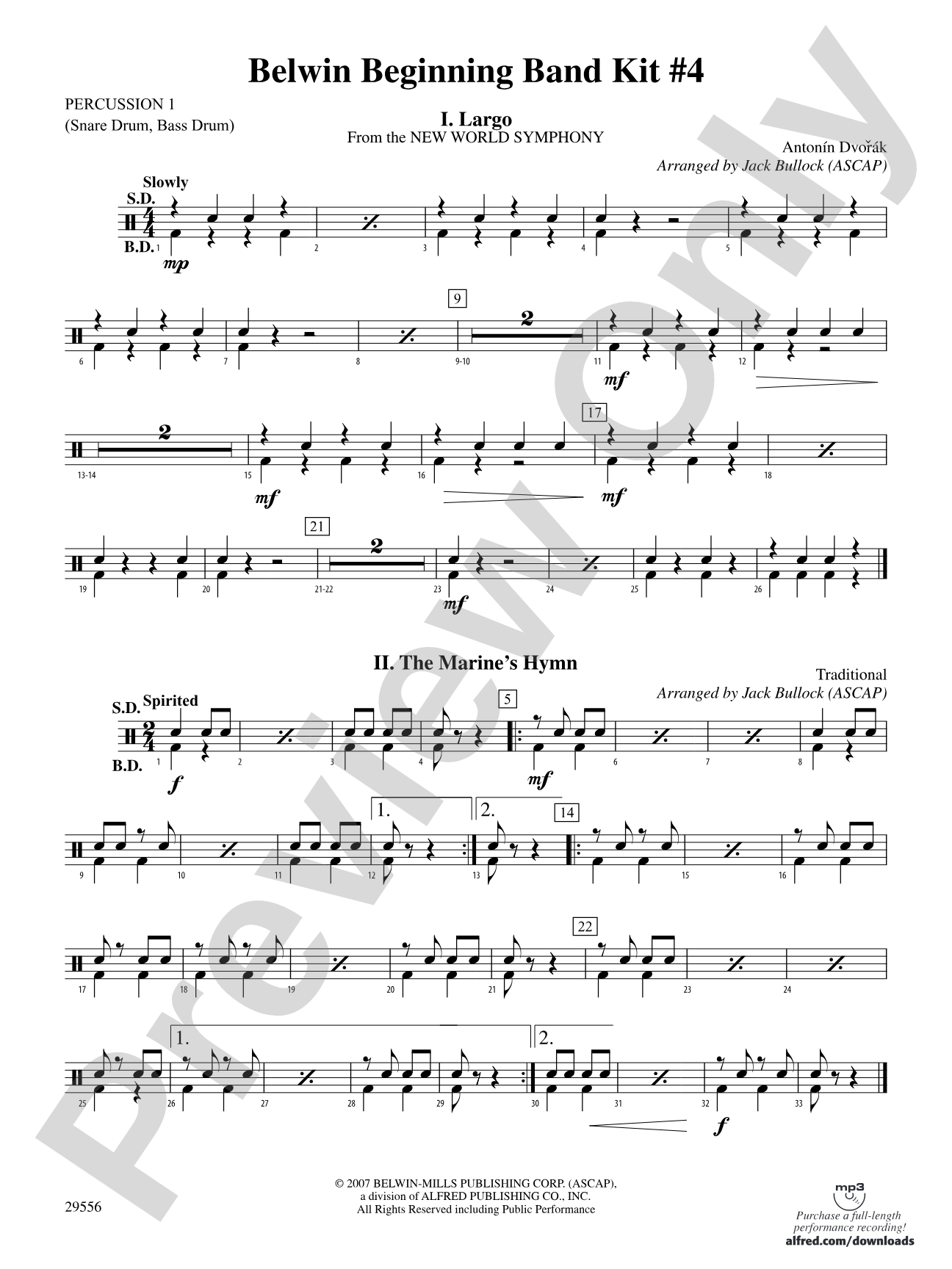 Belwin Beginning Band Kit #4: 1st Percussion