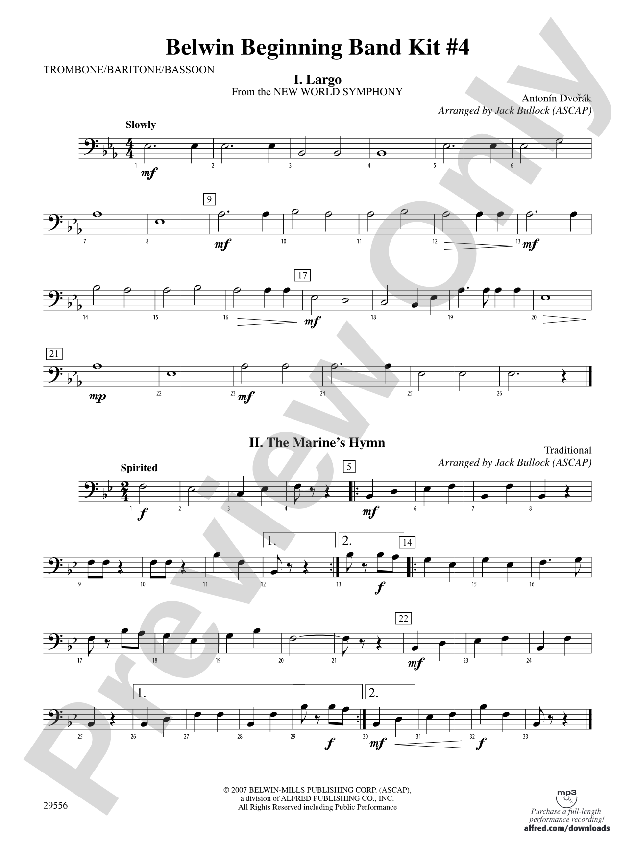 Belwin Beginning Band Kit #4: 1st Trombone