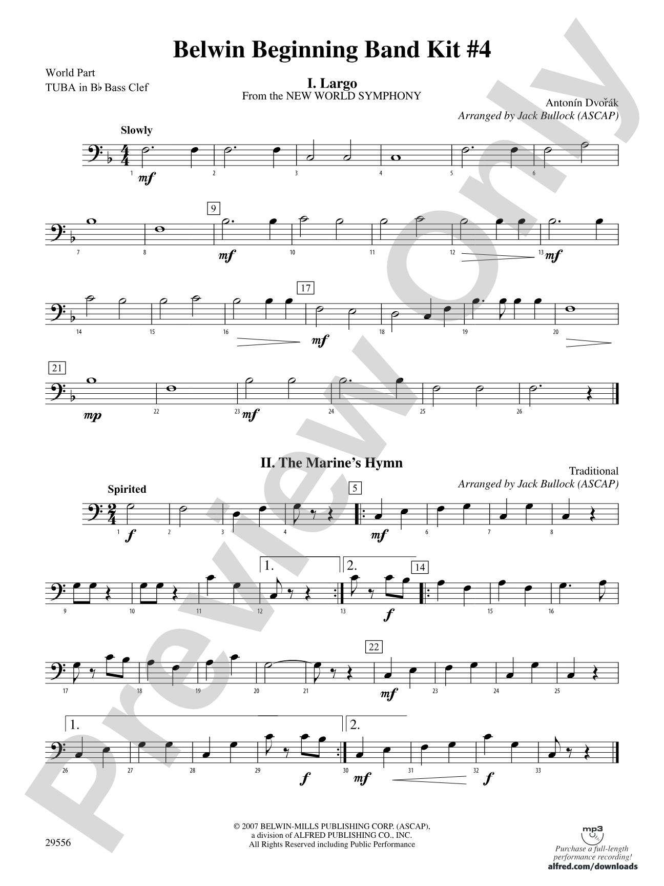 Belwin Beginning Band Kit #4: (wp) B-flat Tuba B.C.
