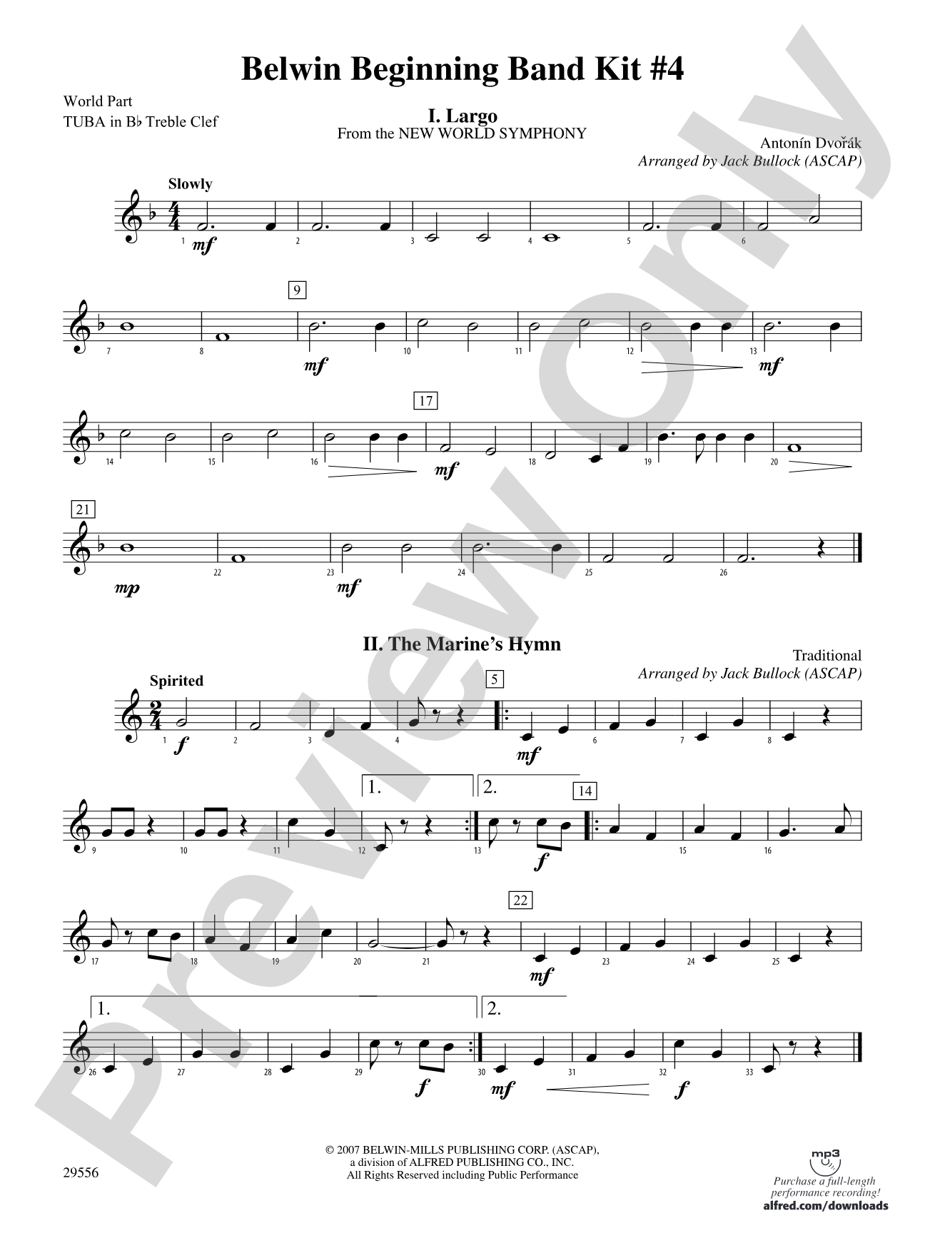 Belwin Beginning Band Kit #4: (wp) B-flat Tuba T.C.