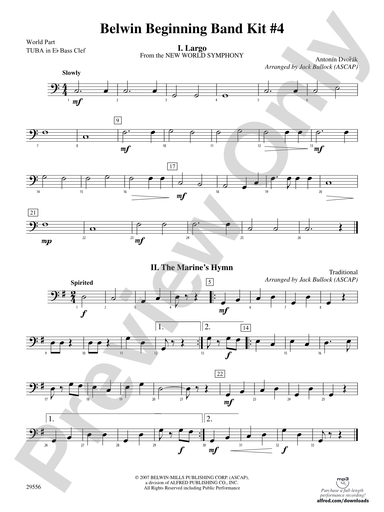 Belwin Beginning Band Kit #4: (wp) E-flat Tuba B.C.
