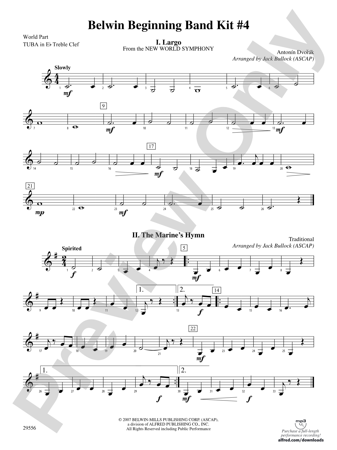 Belwin Beginning Band Kit #4: (wp) E-flat Tuba T.C.