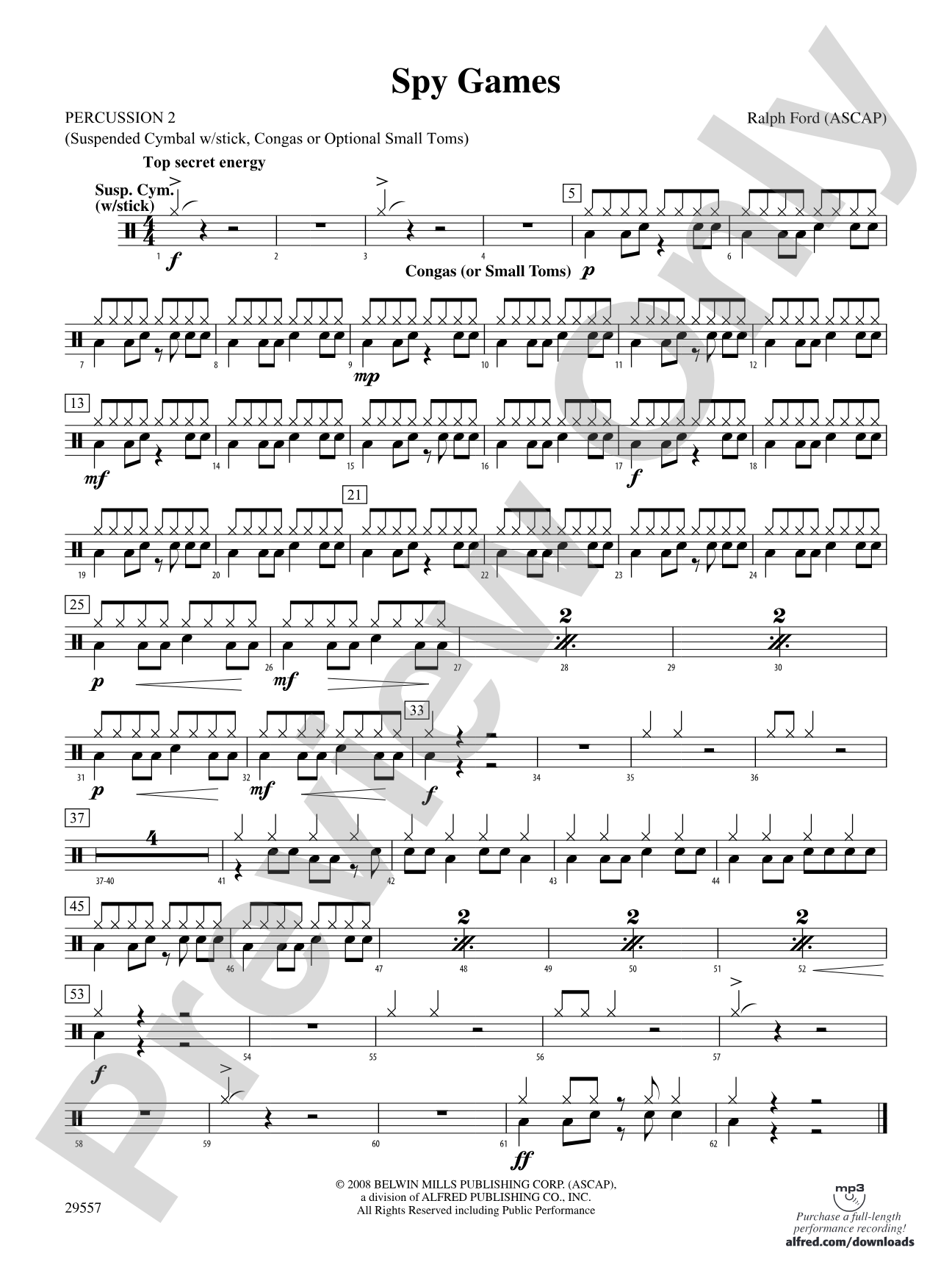 Spy Games: 2nd Percussion
