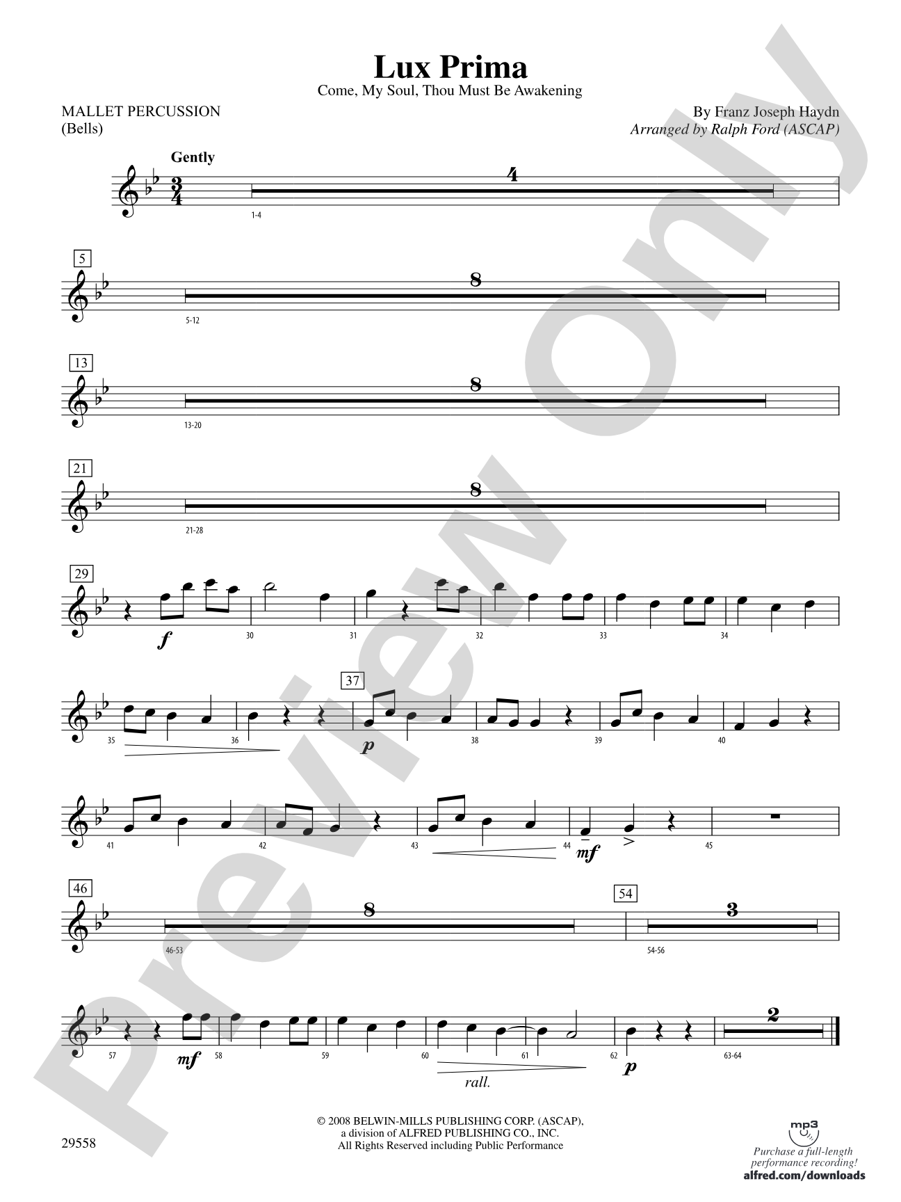 Lux Prima (Come, My Soul, Thou Must Be Awakening): Mallets