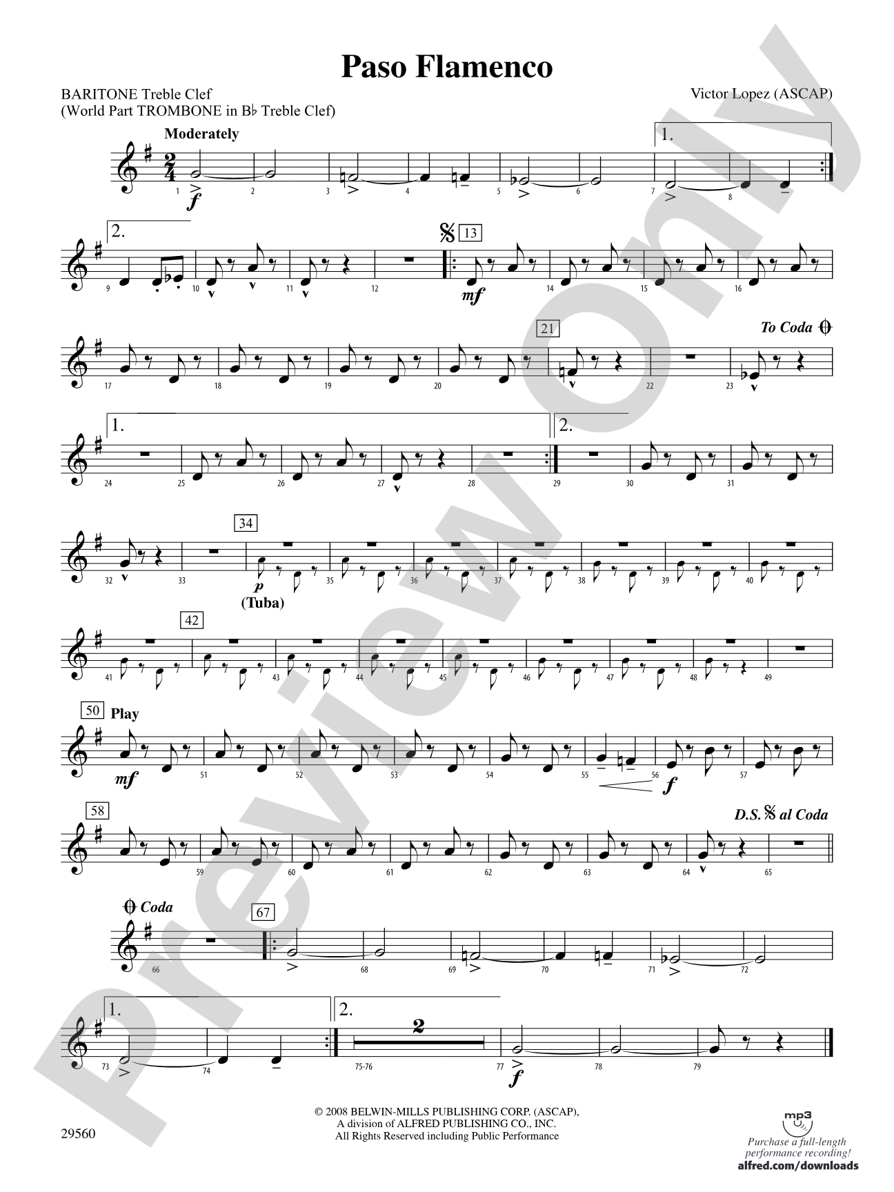 Paso Flamenco: Baritone T.C.