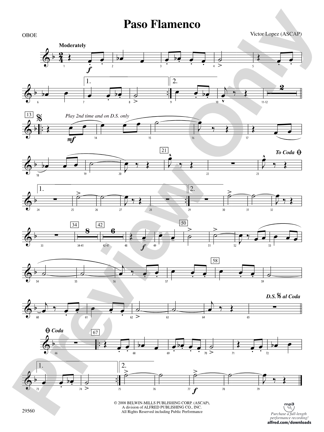 Paso Flamenco: Oboe