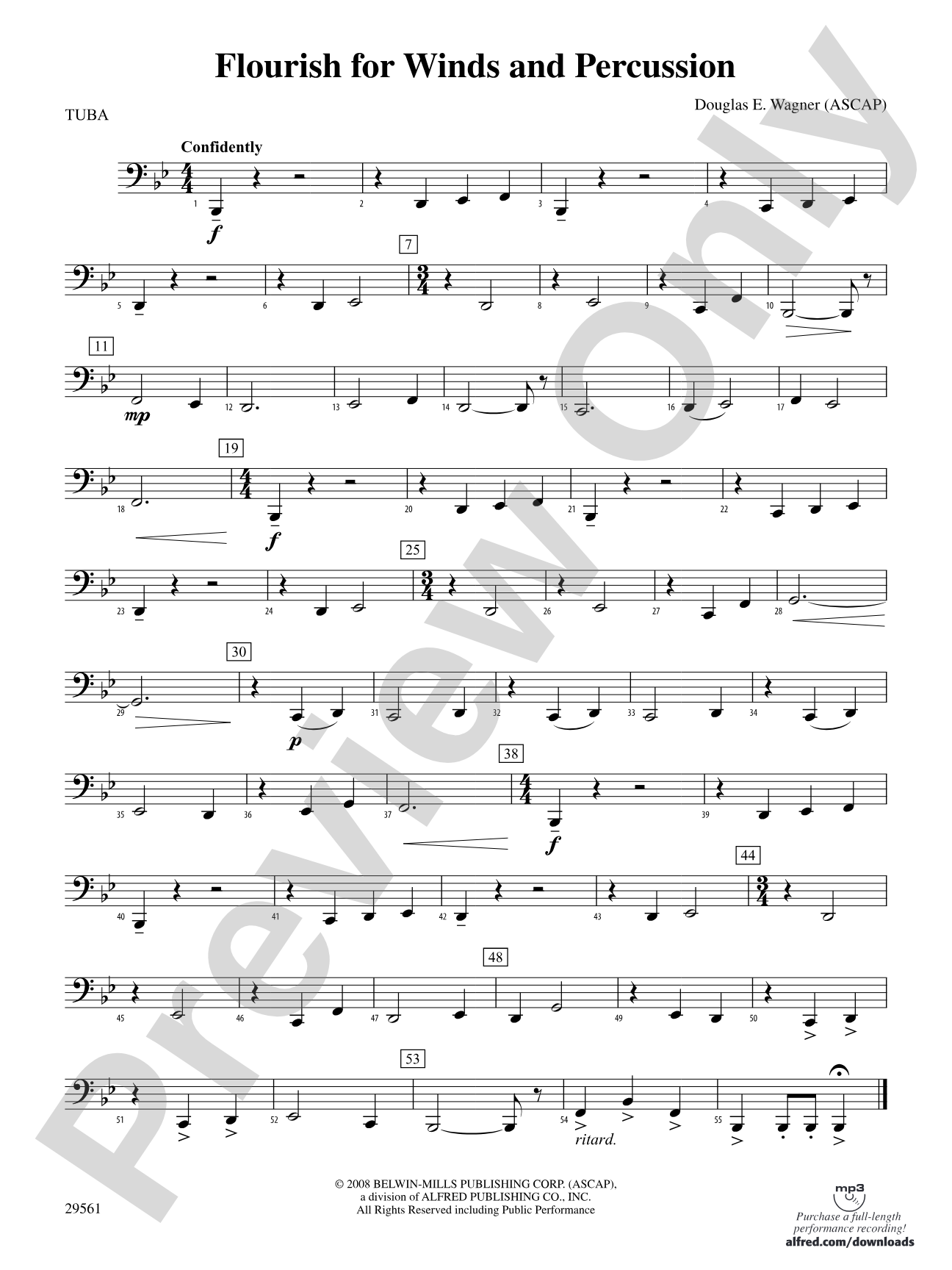 Flourish for Winds and Percussion: Tuba