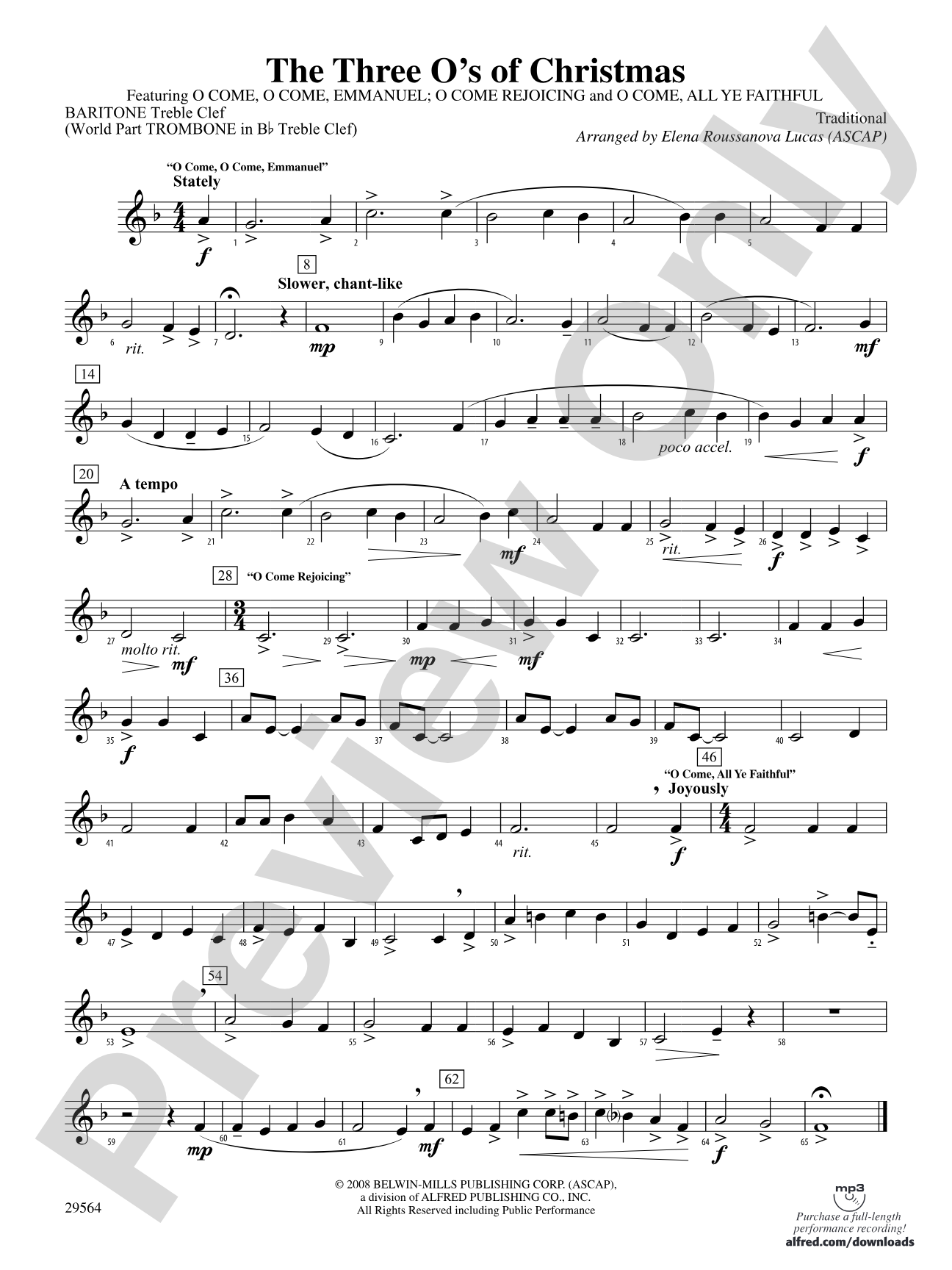 The Three O's of Christmas: Baritone T.C.