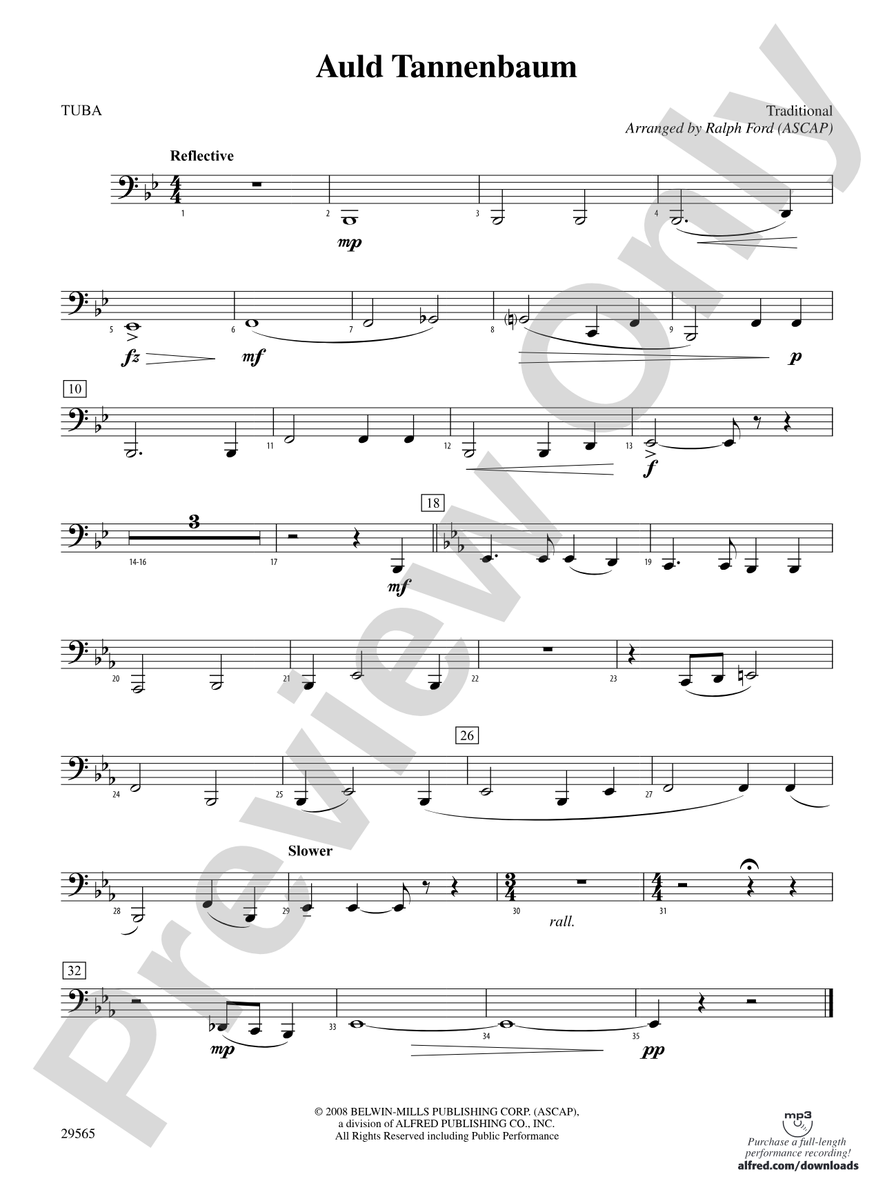 Auld Tannenbaum: Tuba