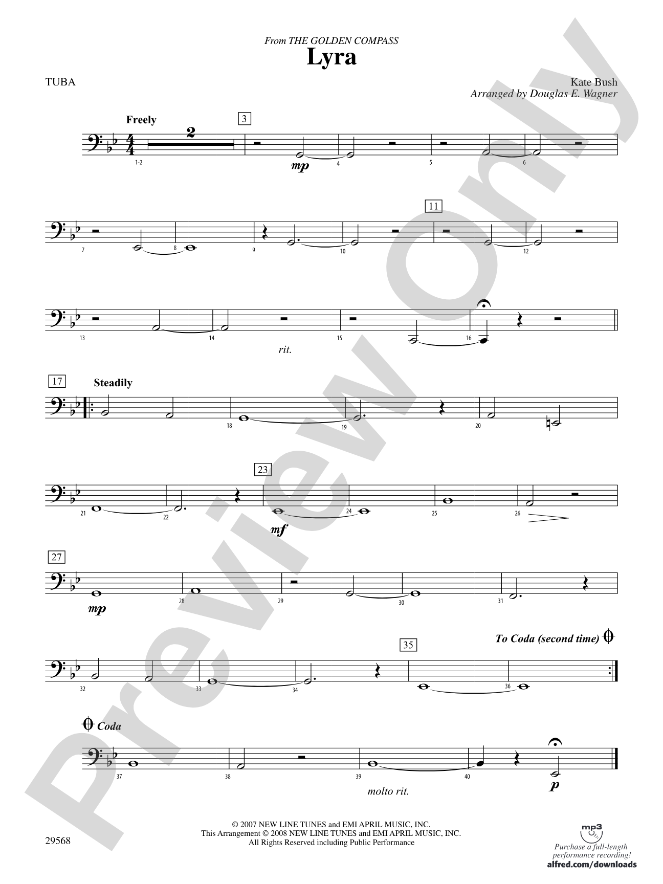 Lyra (from The Golden Compass): Tuba