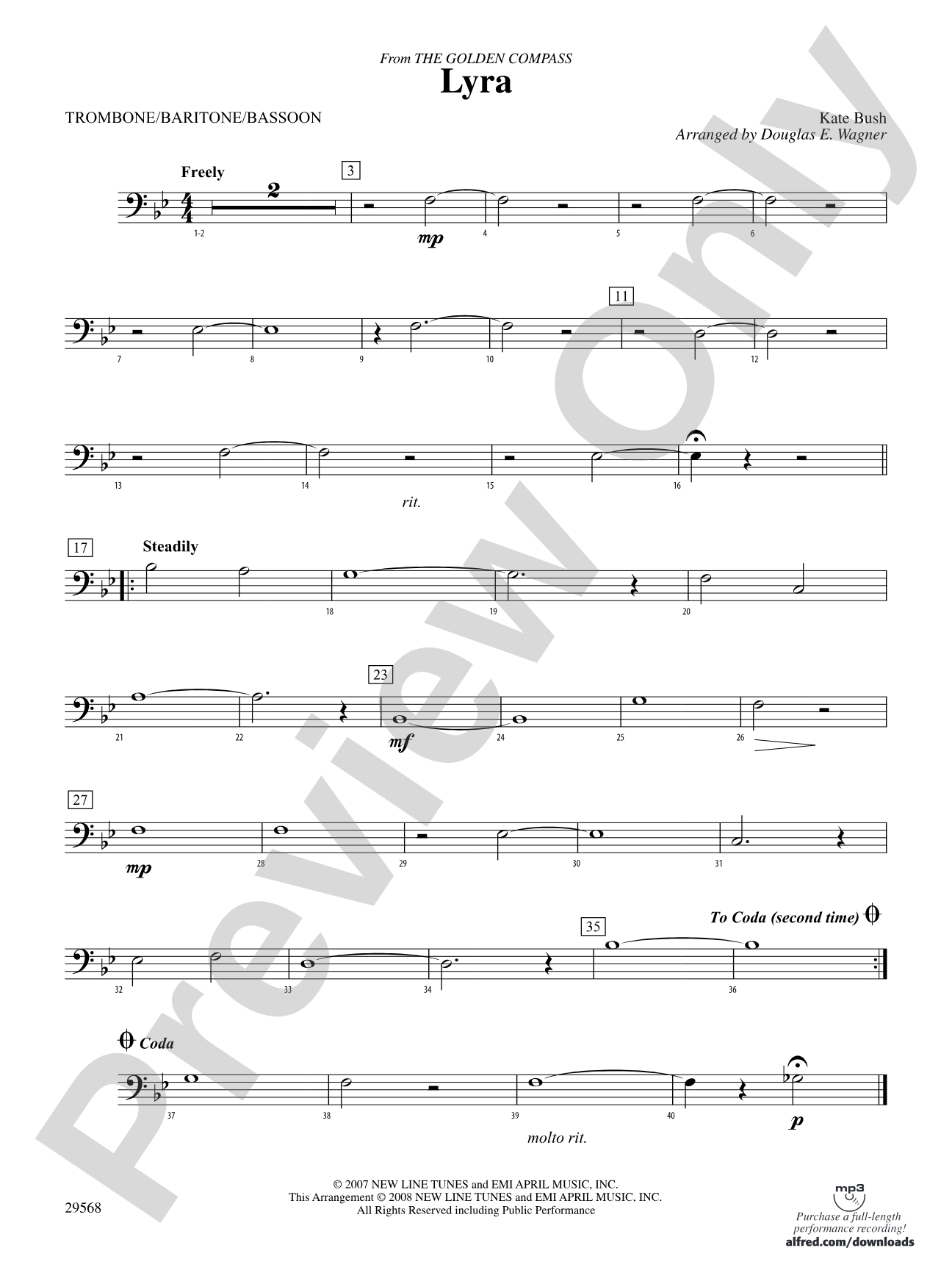 Lyra (from The Golden Compass): 1st Trombone