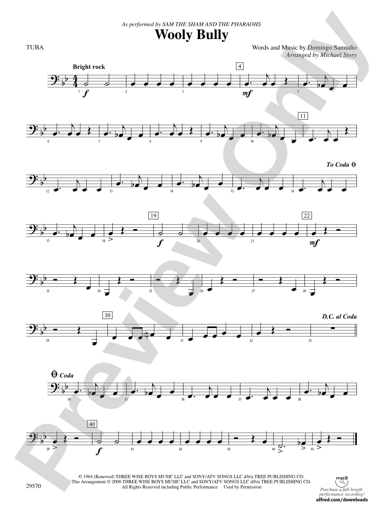Wooly Bully: Tuba