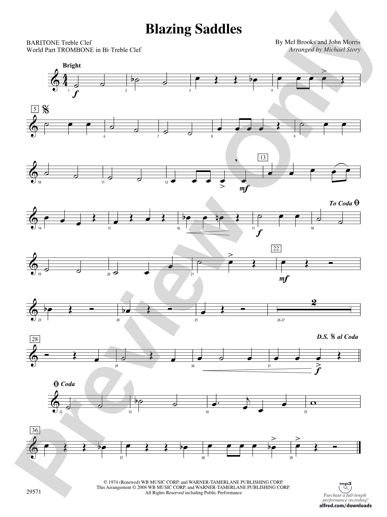 Blazing Saddles: Baritone T.C.