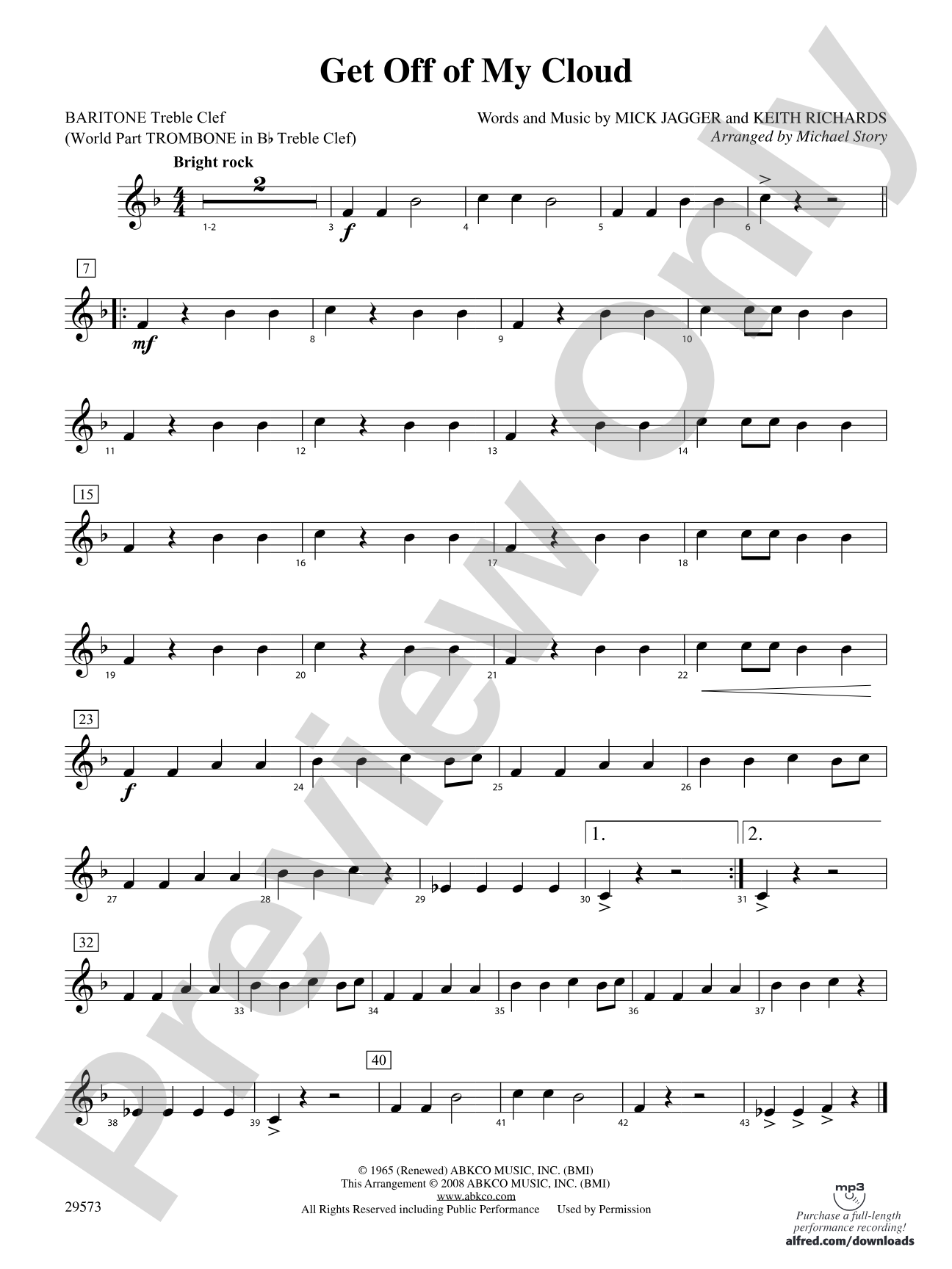 Get Off of My Cloud: Baritone T.C.