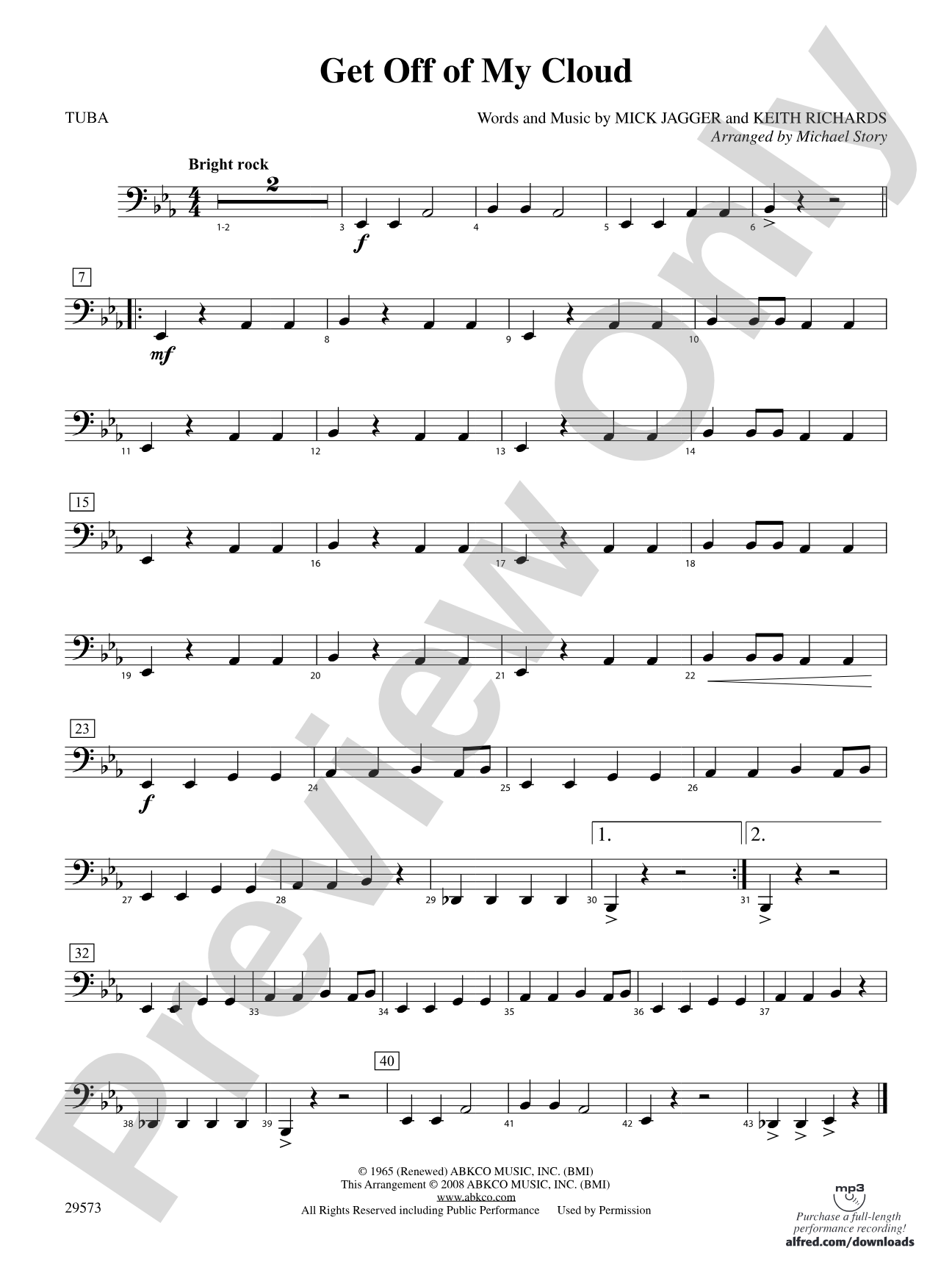 Get Off of My Cloud: Tuba