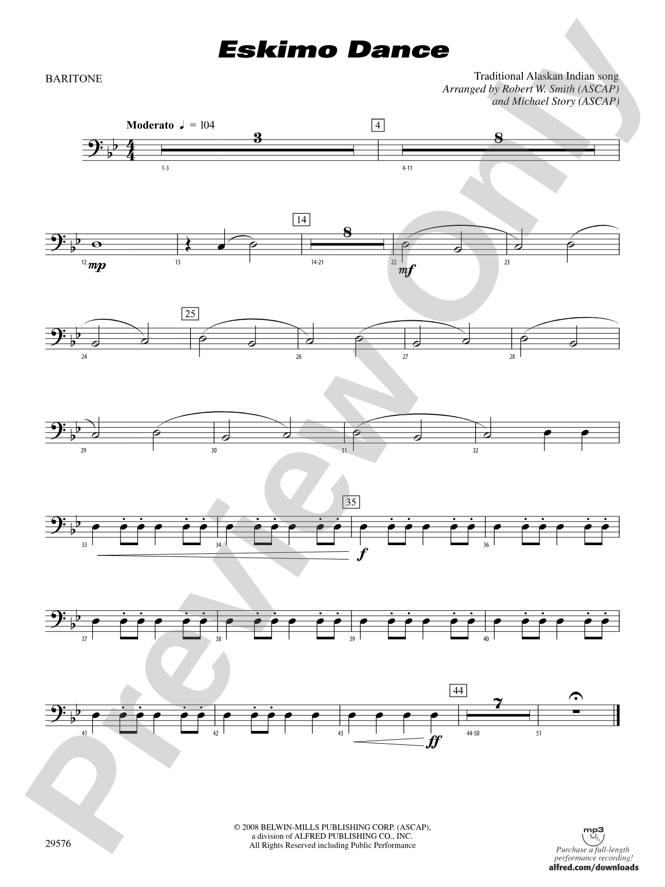Eskimo Dance: Baritone B.C.
