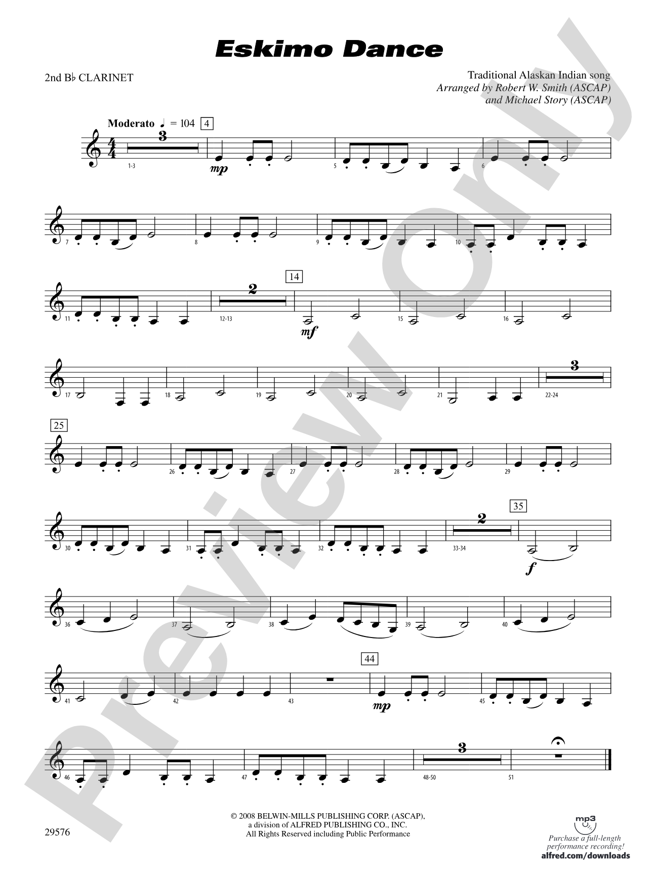 Eskimo Dance: 2nd B-flat Clarinet