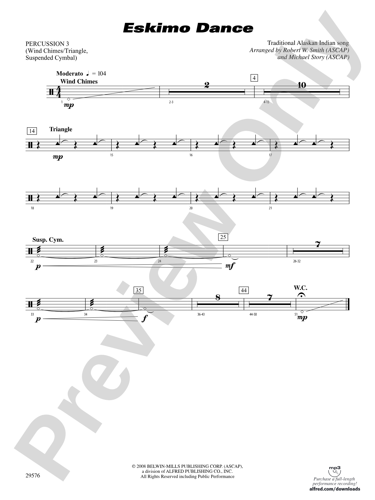 Eskimo Dance: 3rd Percussion