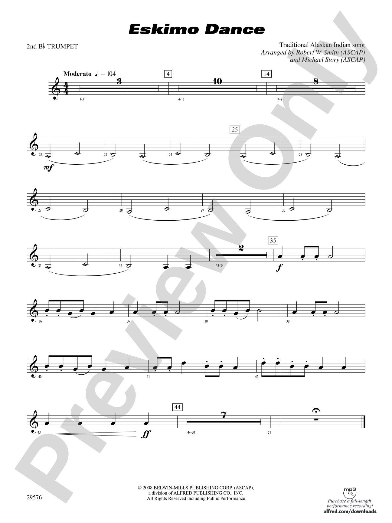 Eskimo Dance: 2nd B-flat Trumpet