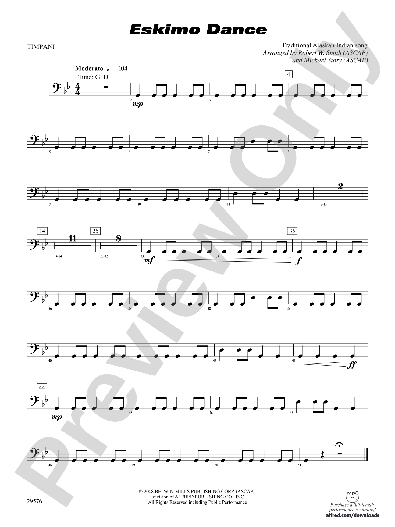 Eskimo Dance: Timpani