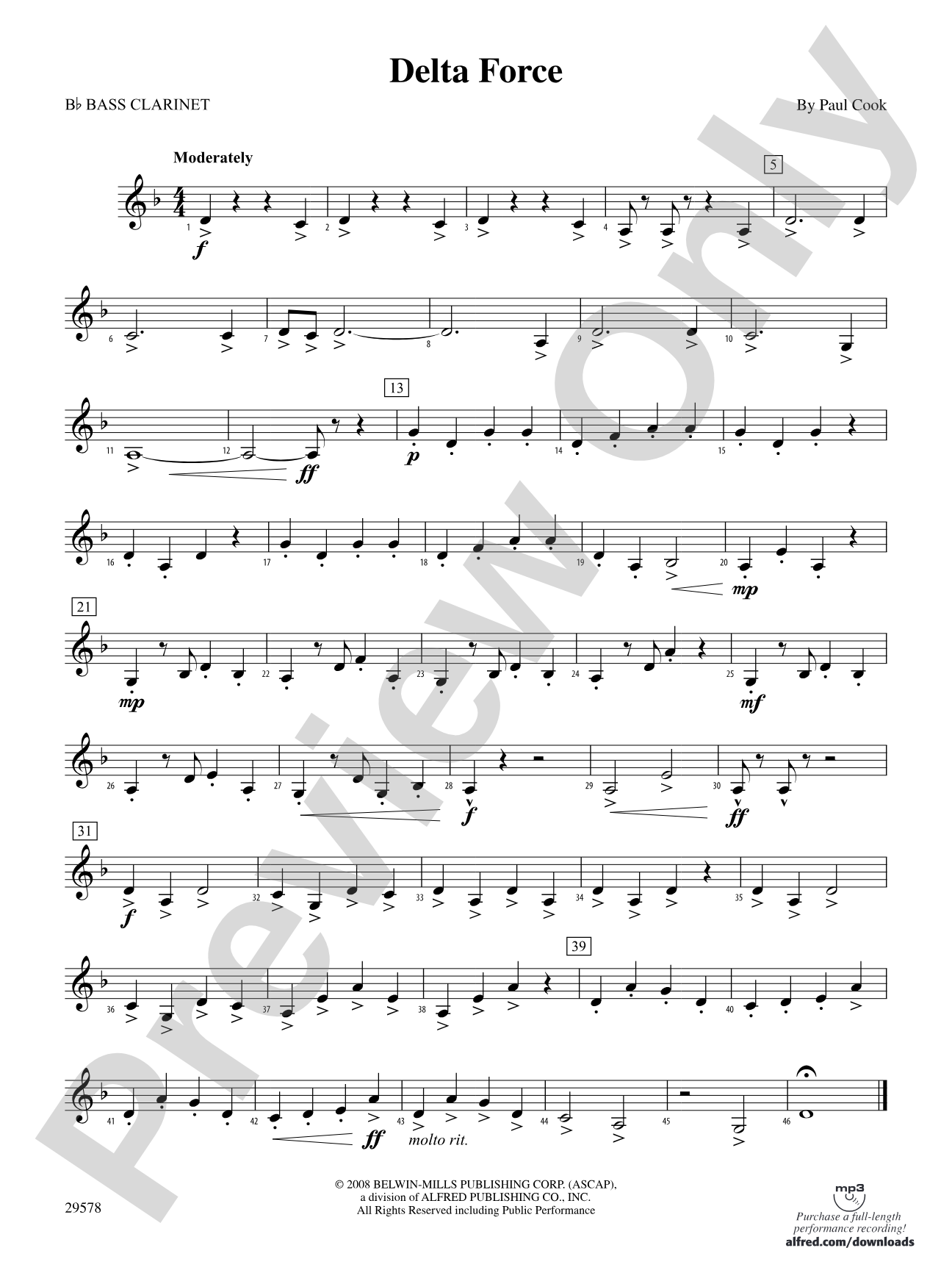 Delta Force: B-flat Bass Clarinet
