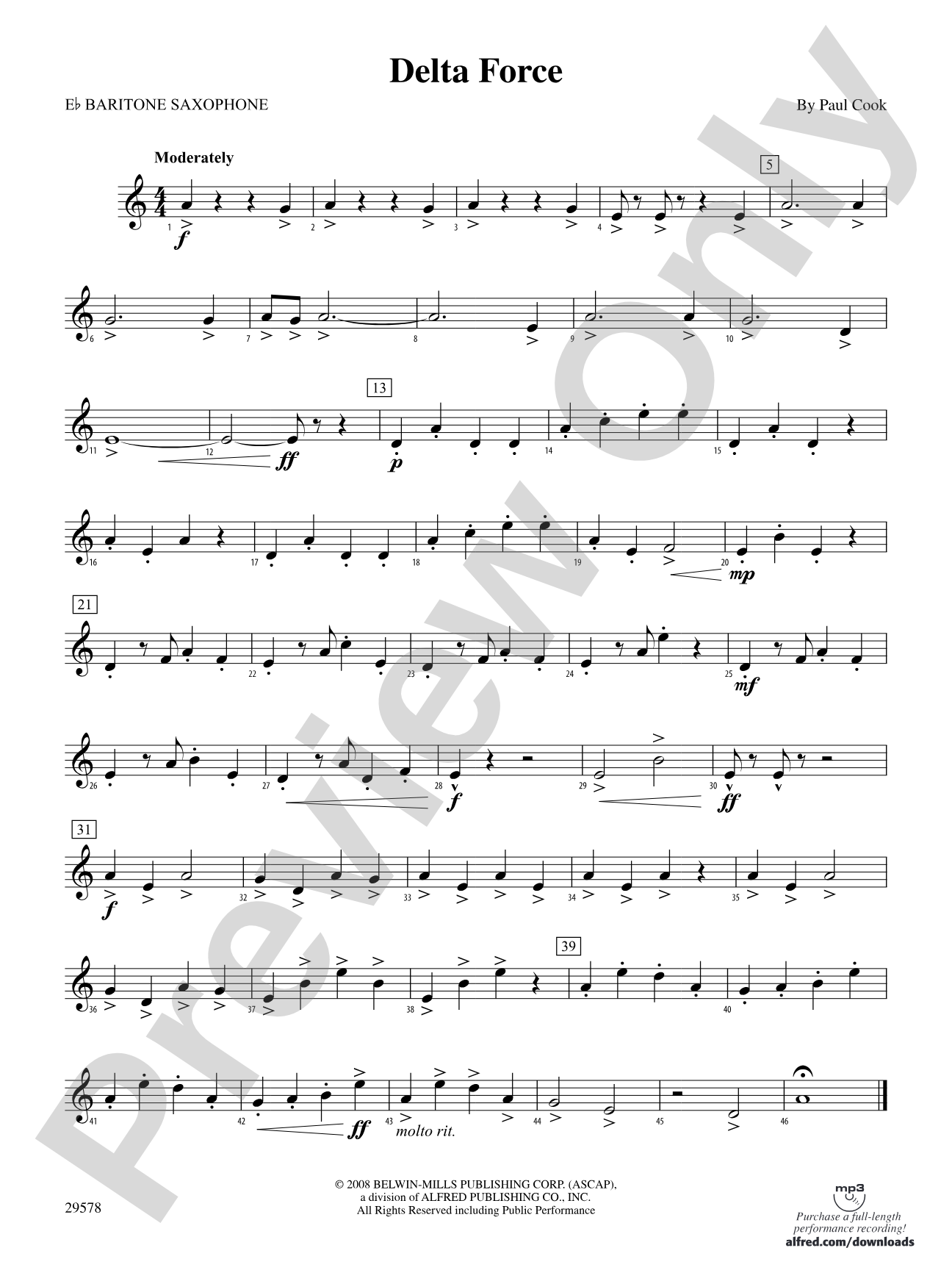 Delta Force: E-flat Baritone Saxophone