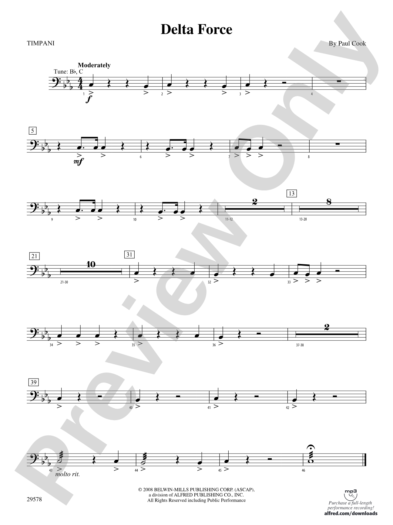 Delta Force: Timpani
