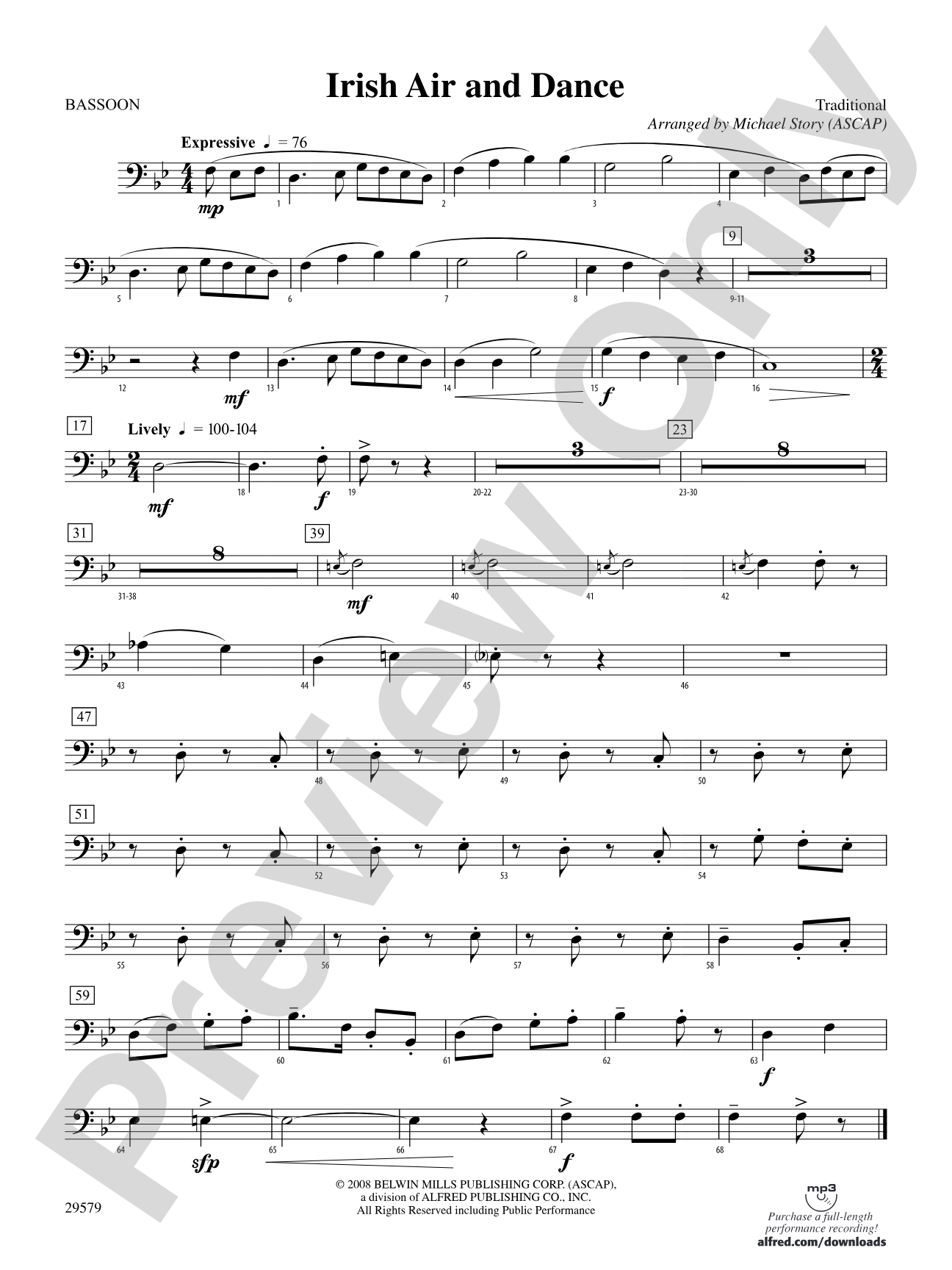 Irish Air and Dance: Bassoon