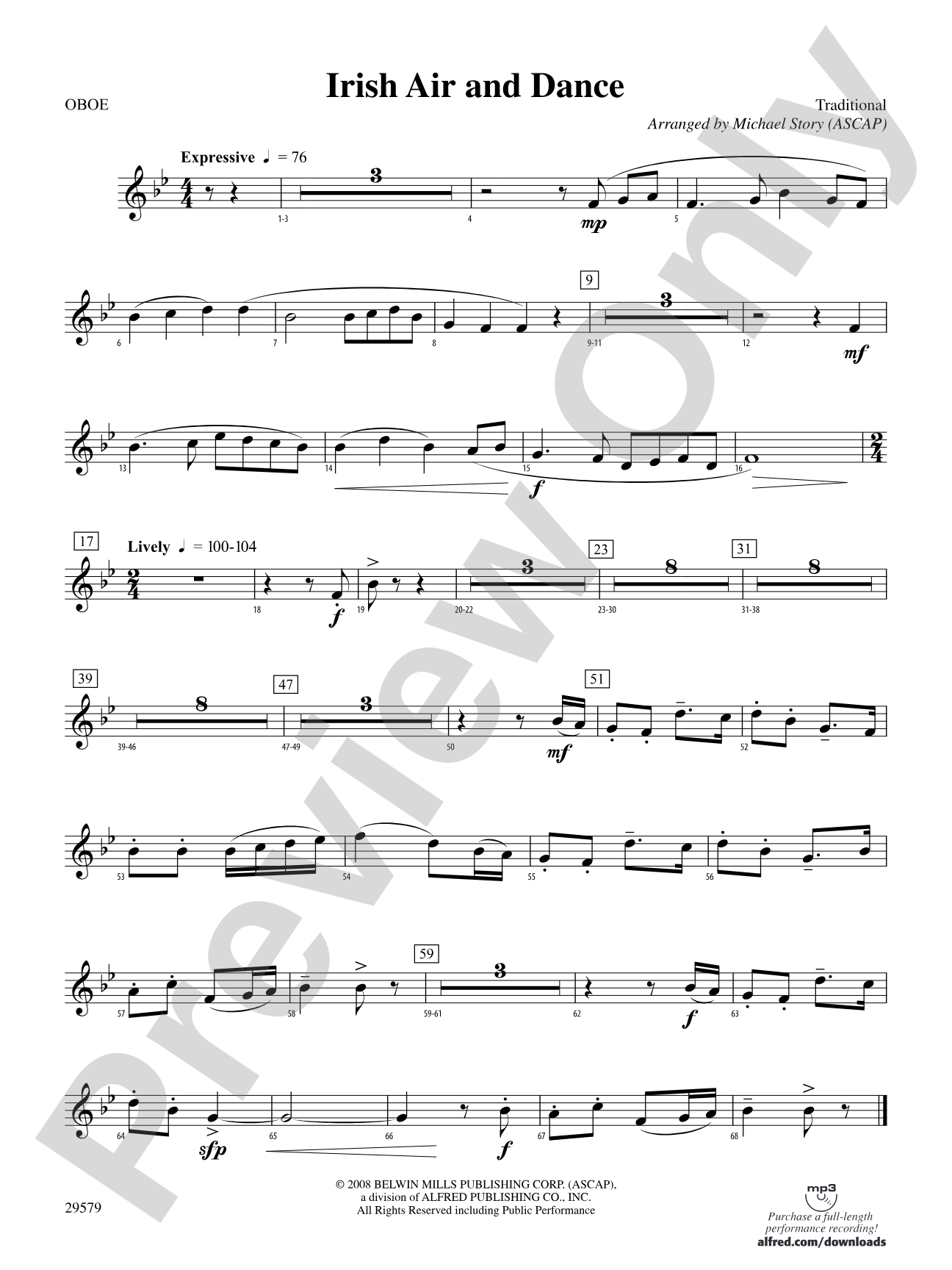 Irish Air and Dance: Oboe