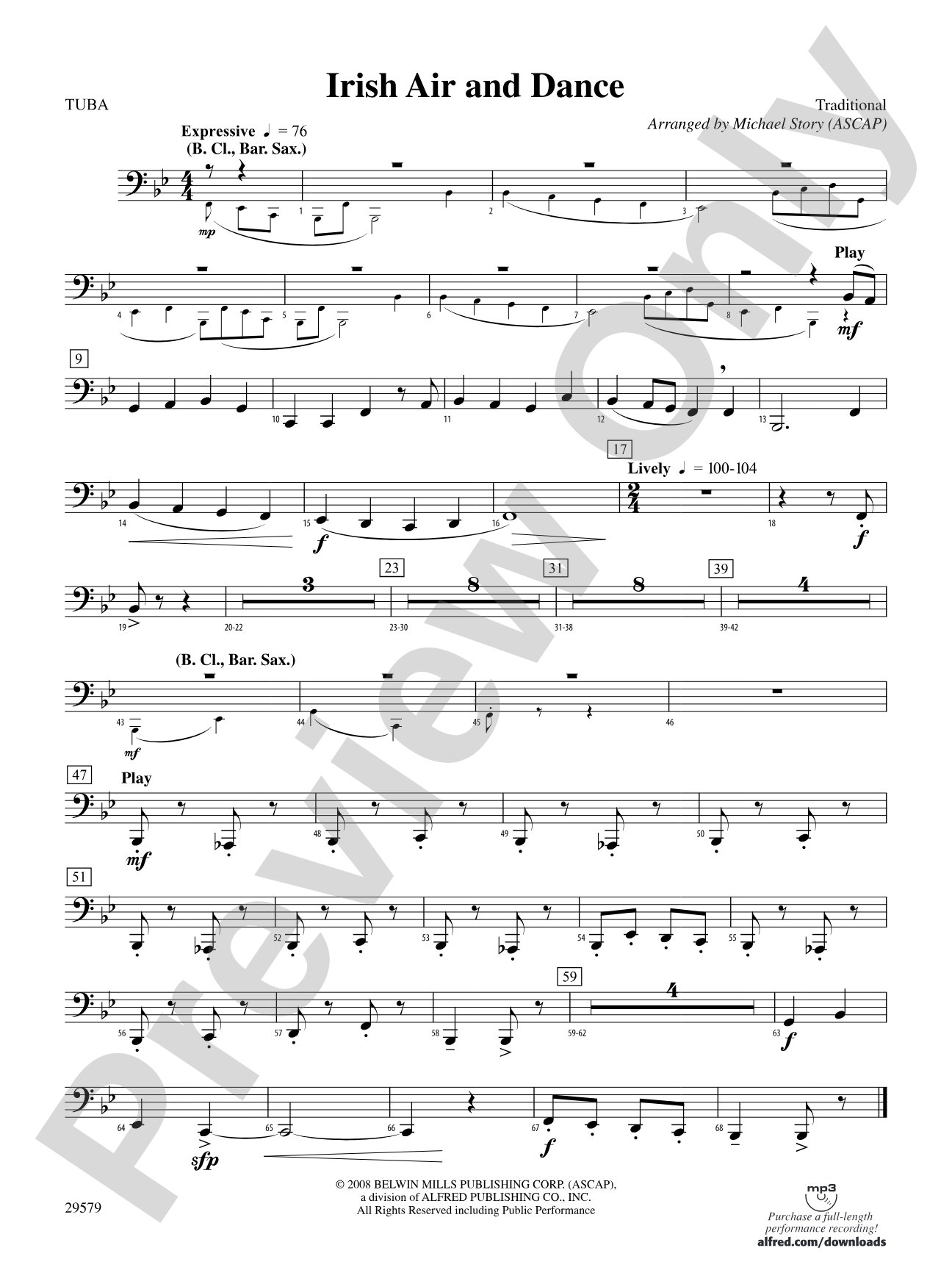Irish Air and Dance: Tuba