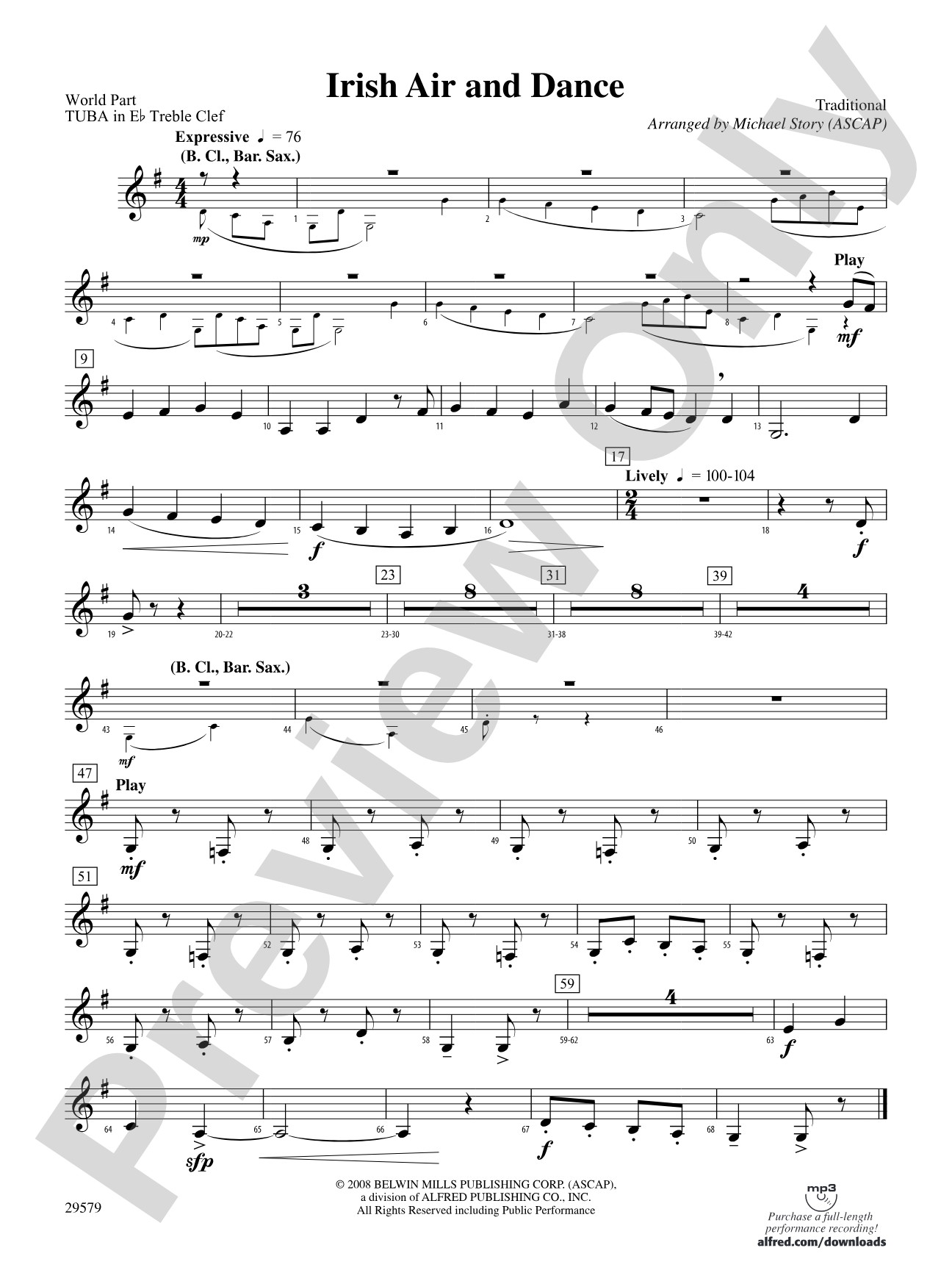 Irish Air and Dance: (wp) E-flat Tuba T.C.