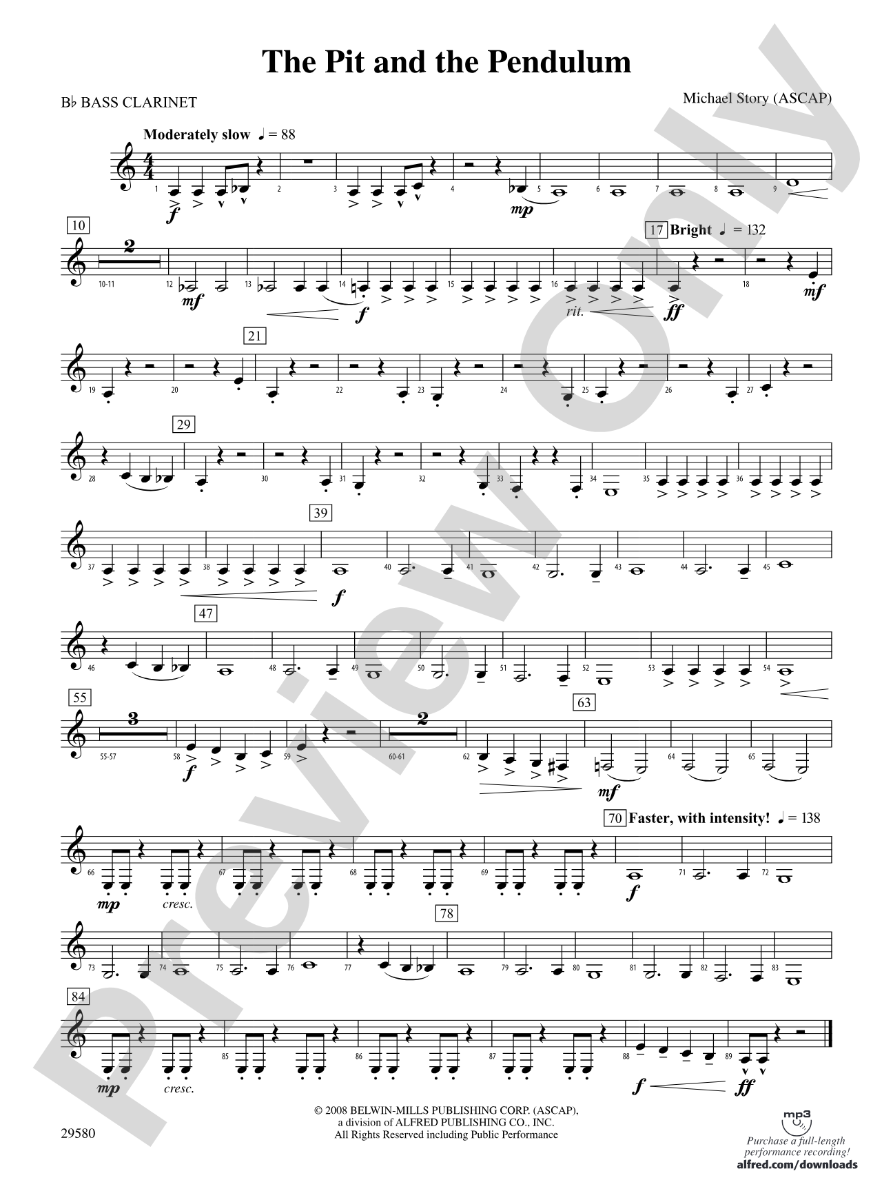 The Pit and the Pendulum: B-flat Bass Clarinet