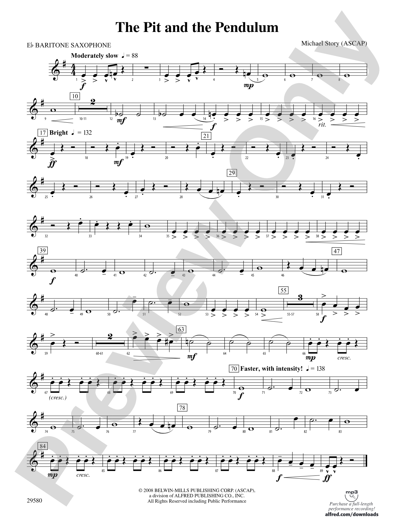 The Pit and the Pendulum: E-flat Baritone Saxophone