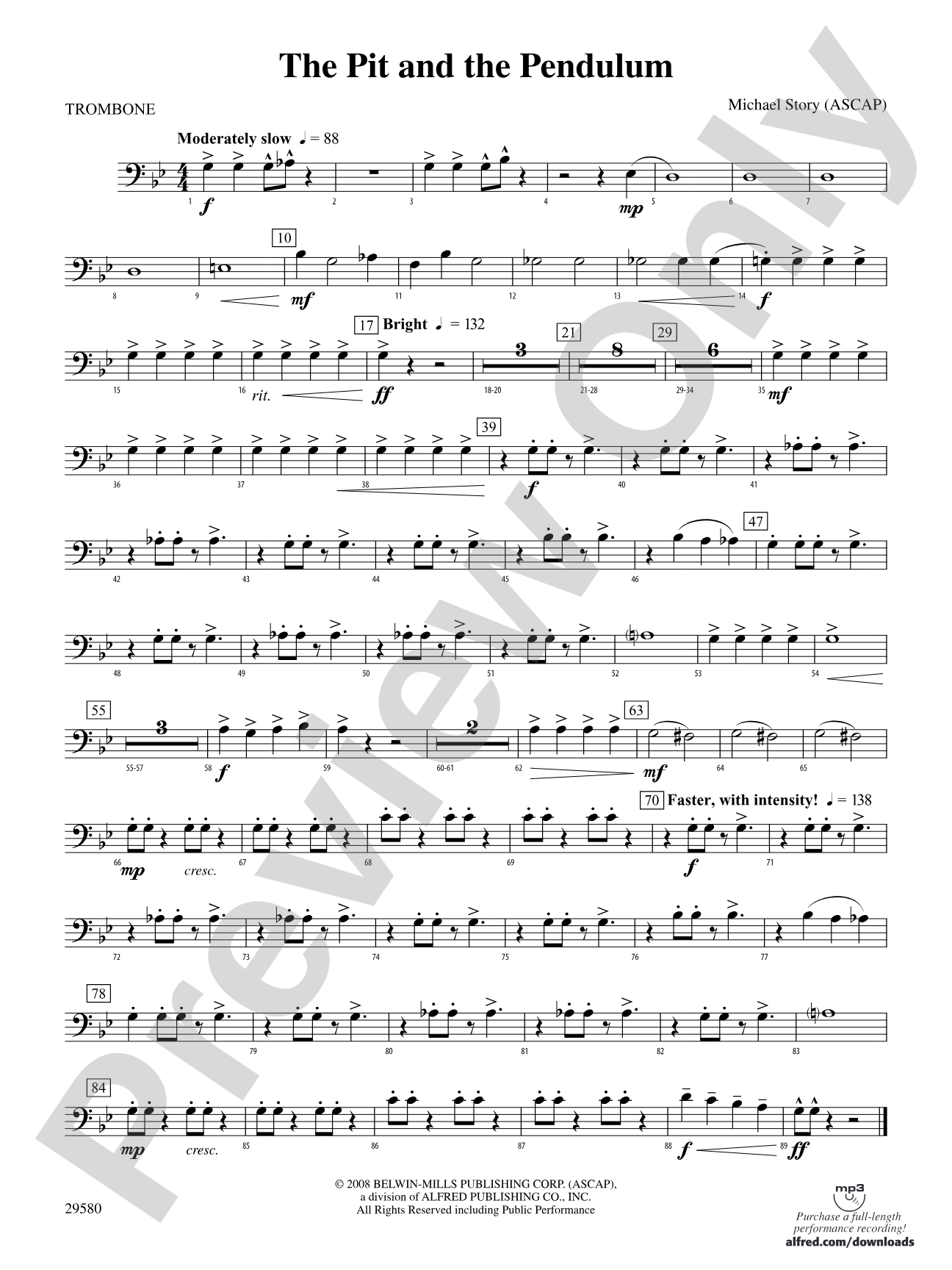 The Pit and the Pendulum: 1st Trombone