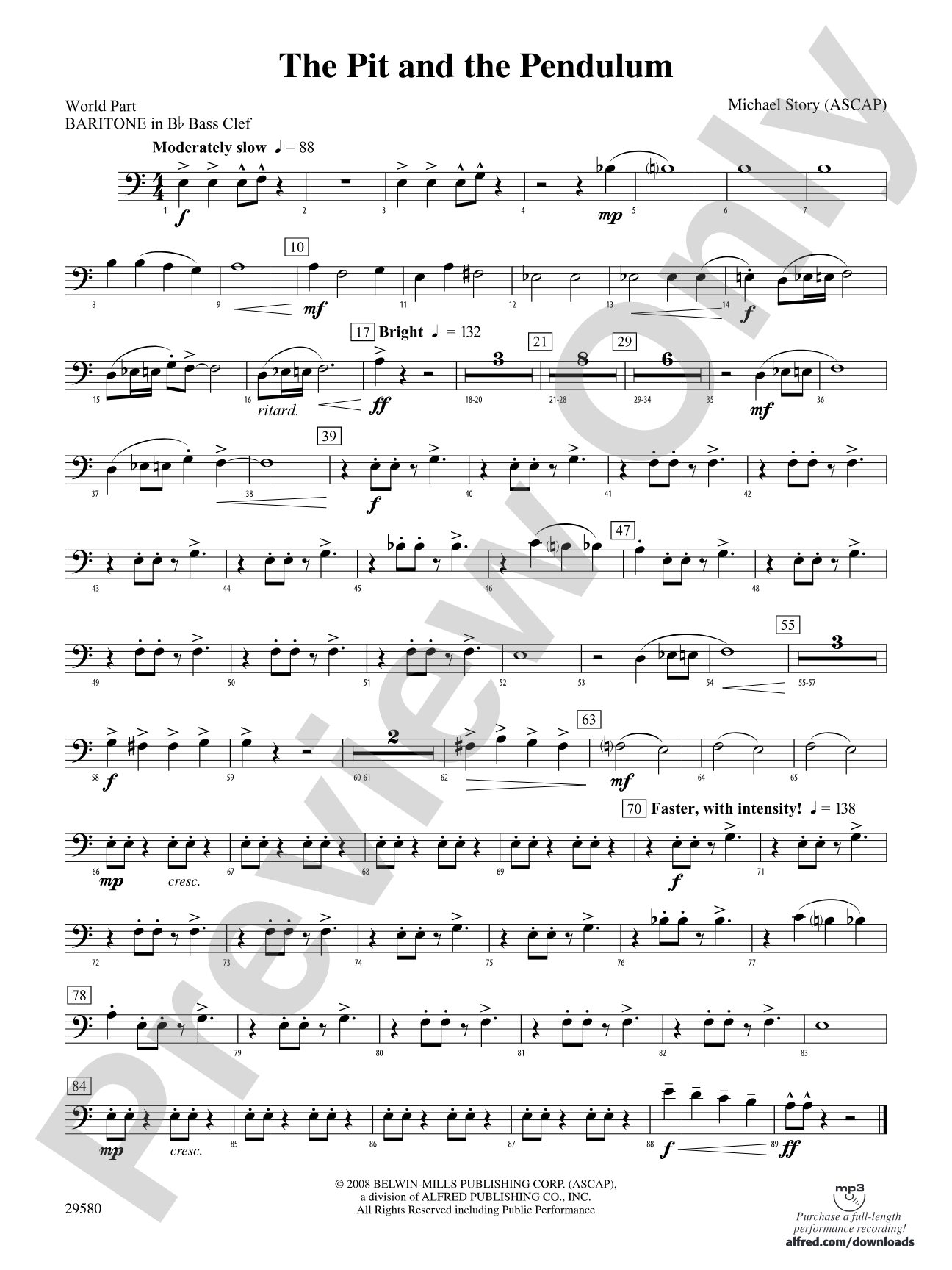 The Pit and the Pendulum: (wp) B-flat Baritone B.C.