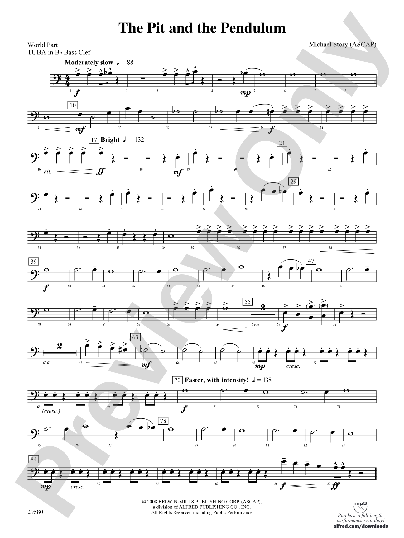 The Pit and the Pendulum: (wp) B-flat Tuba B.C.