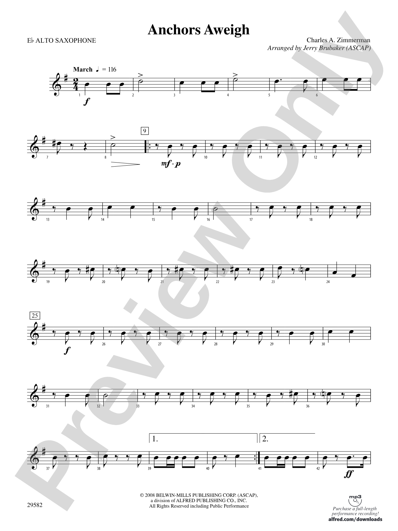 Anchors Aweigh: E-flat Alto Saxophone