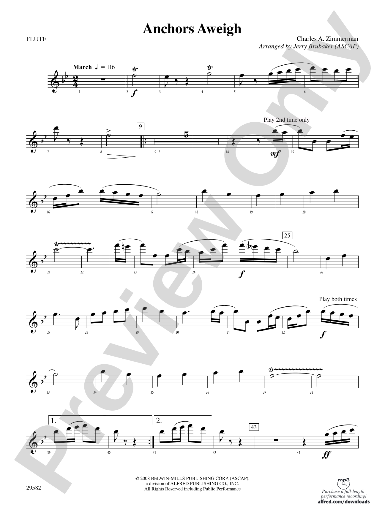 Anchors Aweigh: Flute