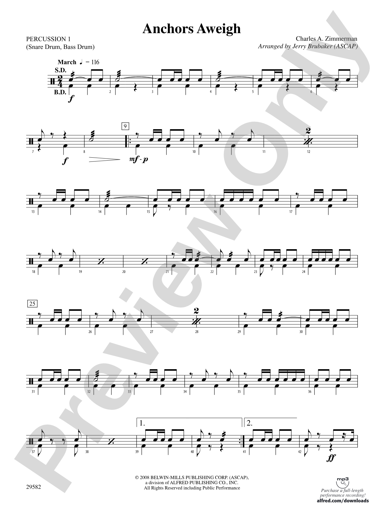 Anchors Aweigh: 1st Percussion