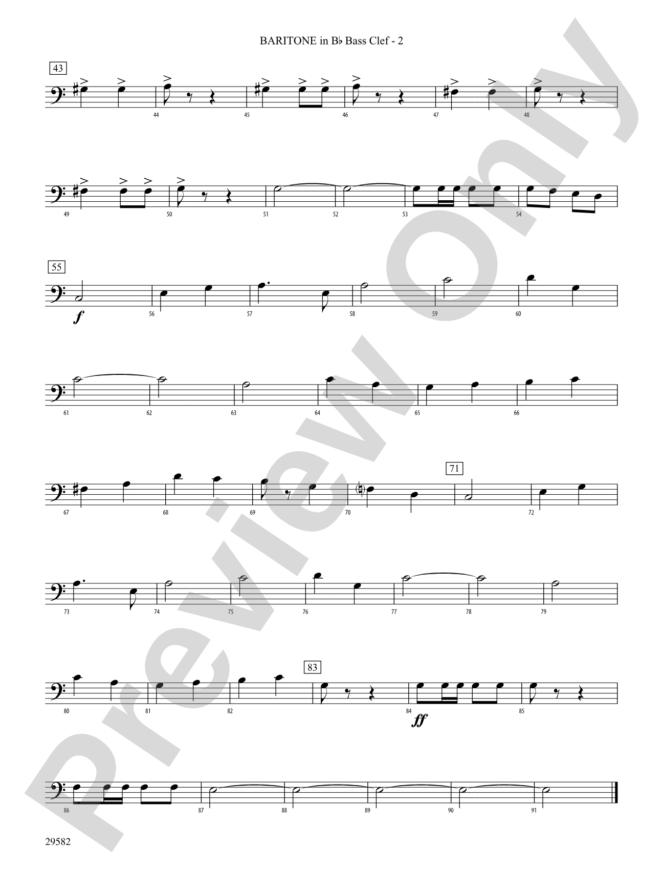 Anchors Aweigh: (wp) B-flat Baritone B.C.