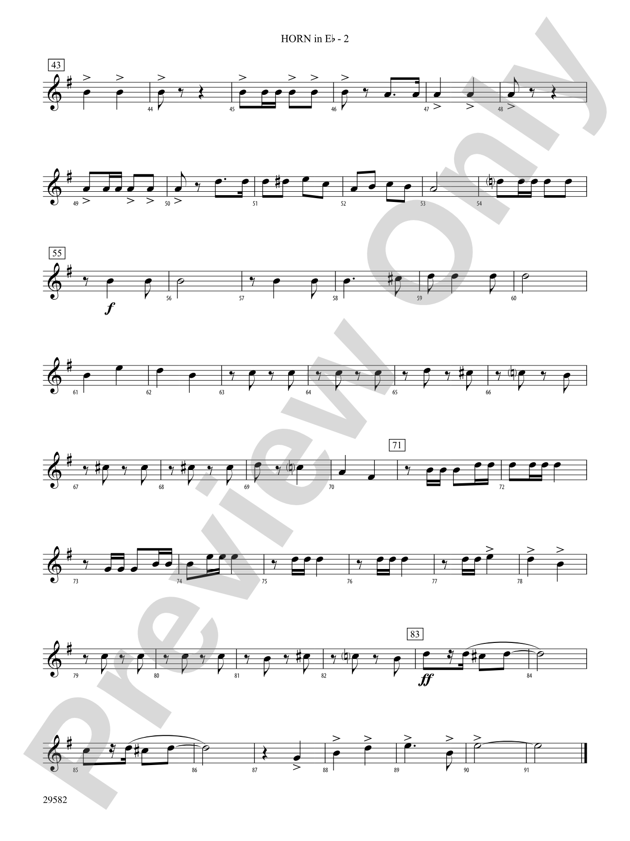 Anchors Aweigh: (wp) 1st Horn in E-flat