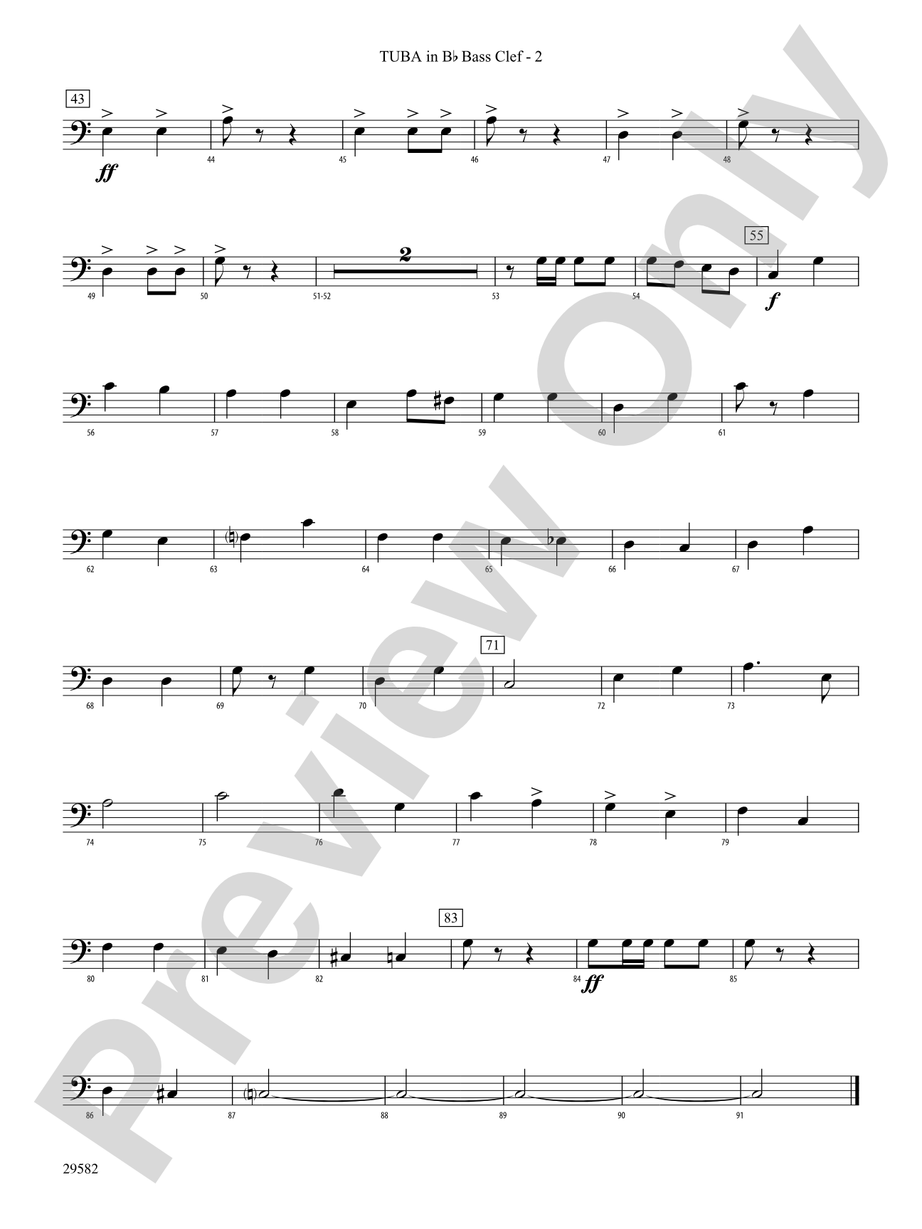 Anchors Aweigh: (wp) B-flat Tuba B.C.