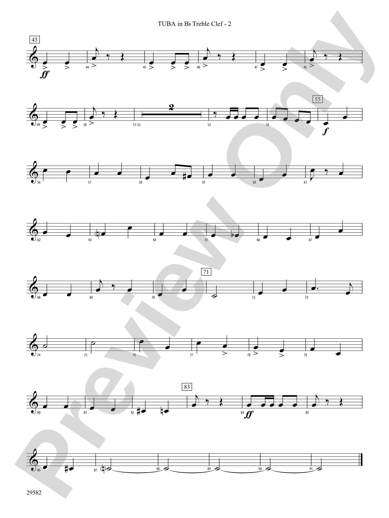 Anchors Aweigh: (wp) B-flat Tuba T.C.
