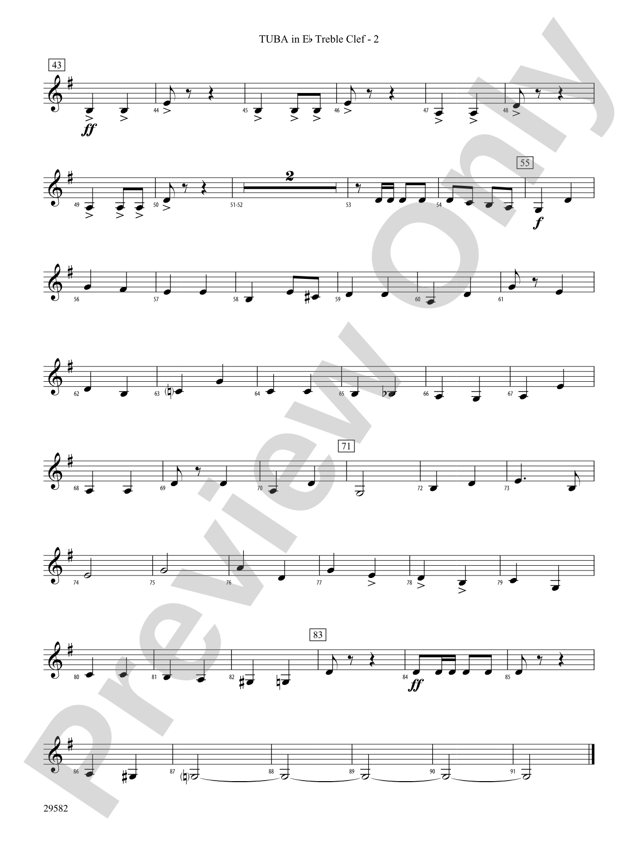 Anchors Aweigh: (wp) E-flat Tuba T.C.