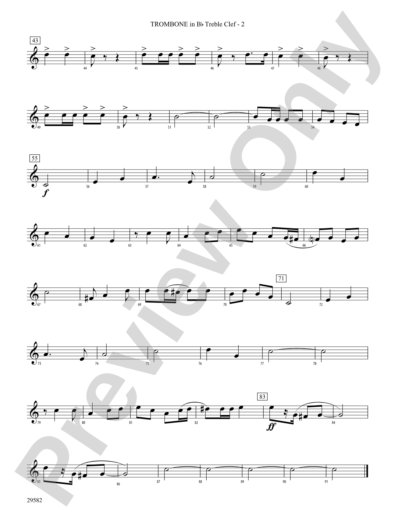 Anchors Aweigh: (wp) 1st B-flat Trombone T.C.