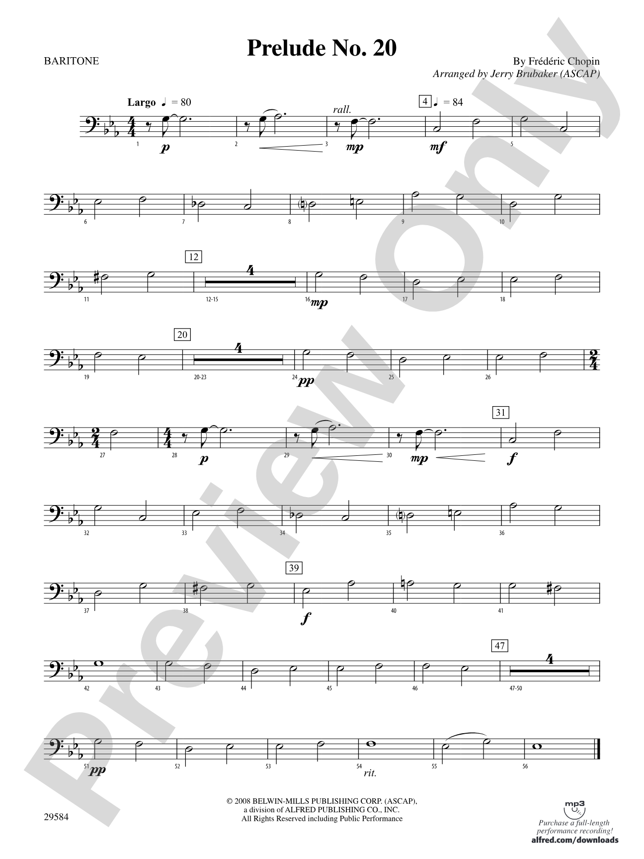 Prelude No. 20: Baritone B.C.